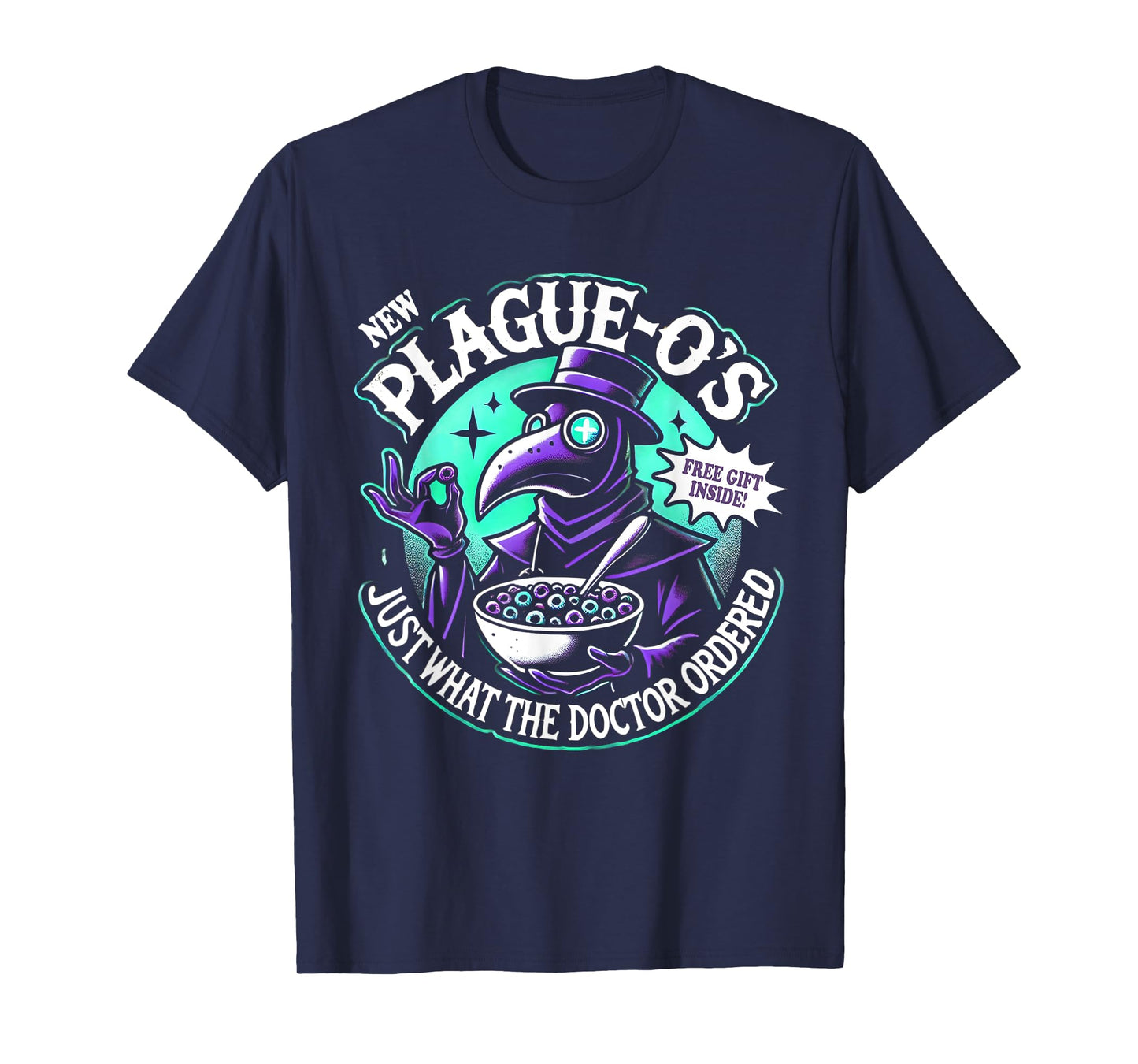 Plague Doctor Shirt Cereal Parody Plague O's Plague Doctor T-Shirt