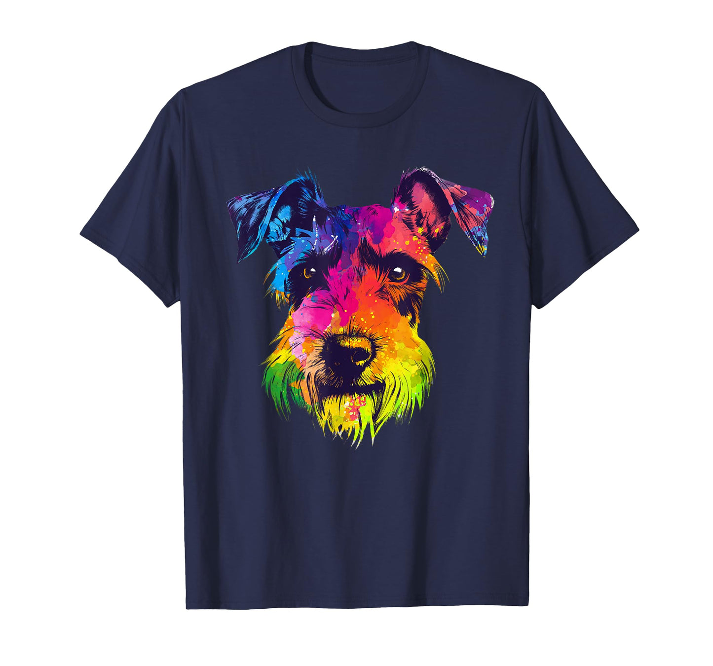 Mini Schnauzer Art For Men Women Miniature Schnauzer Lovers T-Shirt