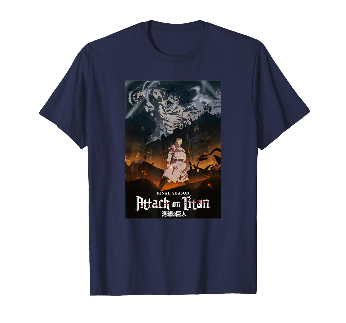 Attack on Titan Season 4 Key Art with Show Logo Anime T-Shirt