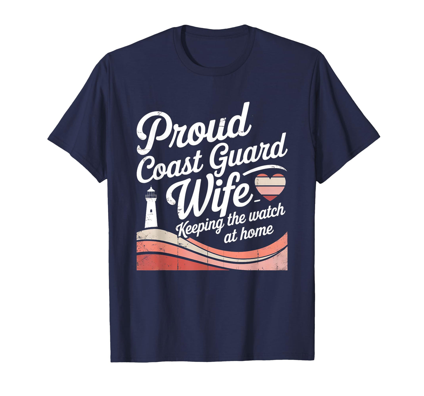 United States Coast Guard Mom American Flag T-Shirt