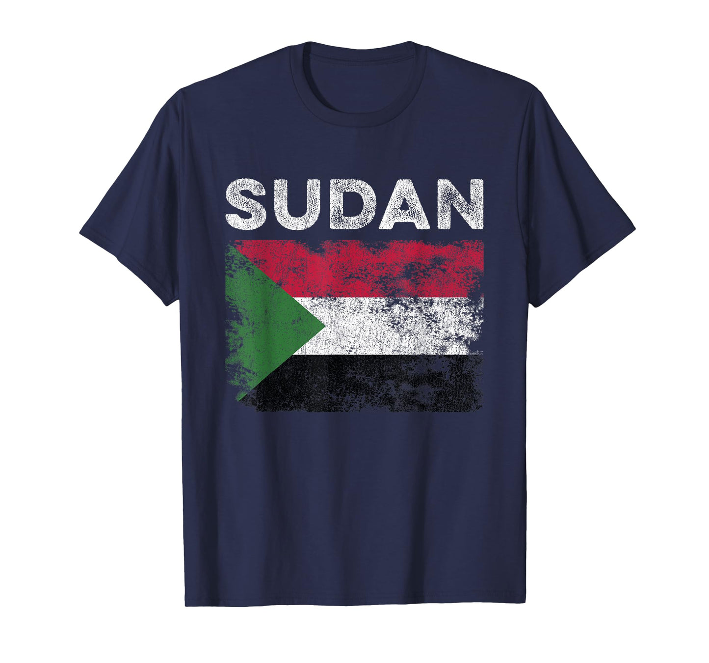 Sudan Flag Distressed - Men Women Kids - Sudanese Flag T-Shirt