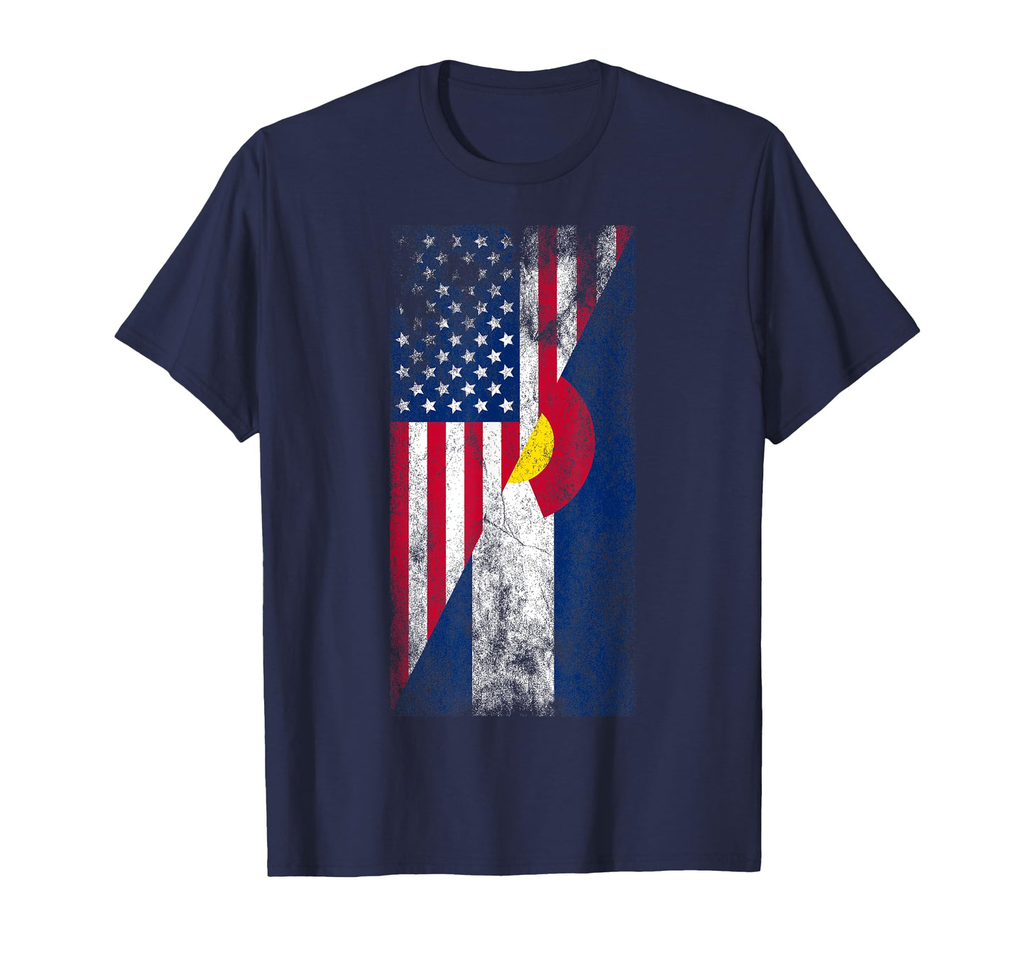 USA & Colorado Flags - American Coloradan T-Shirt