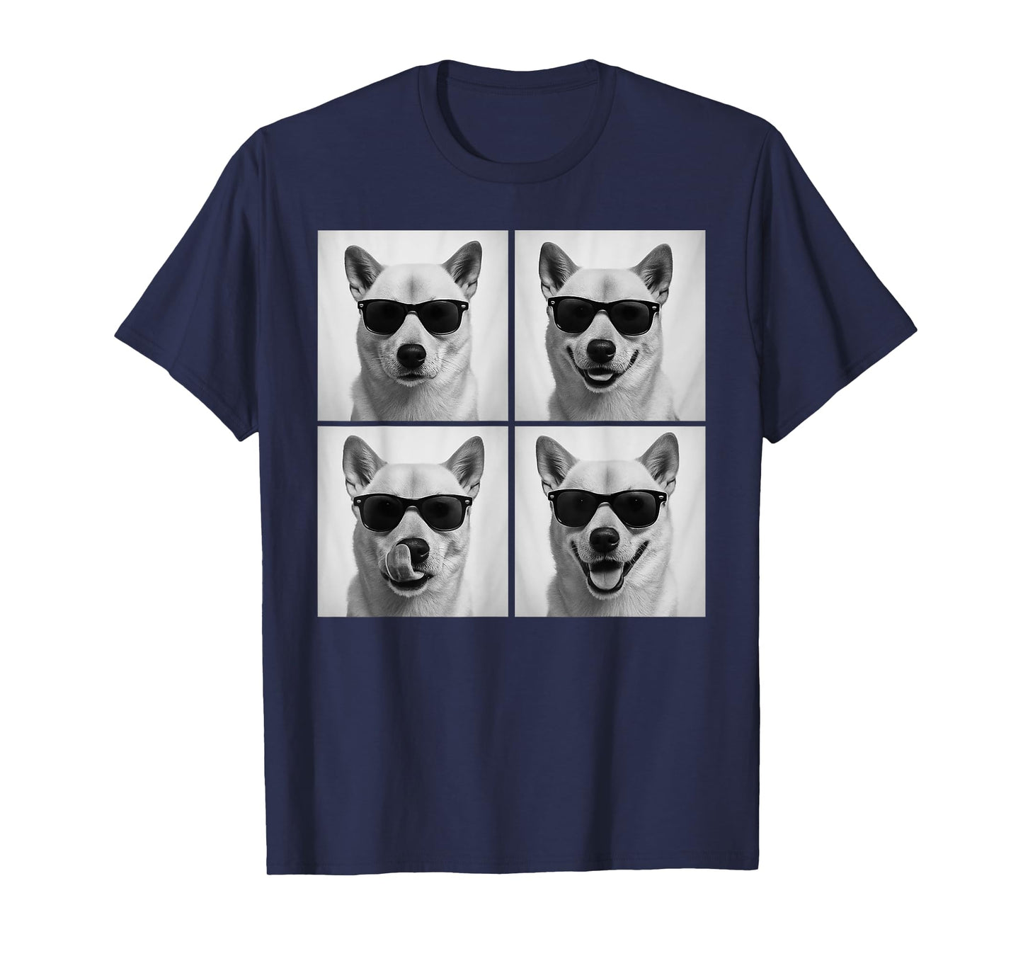 Funny Korean Jindo Dog Lover Cute Korean Jindo Photo Booth T-Shirt for Men Women Kids