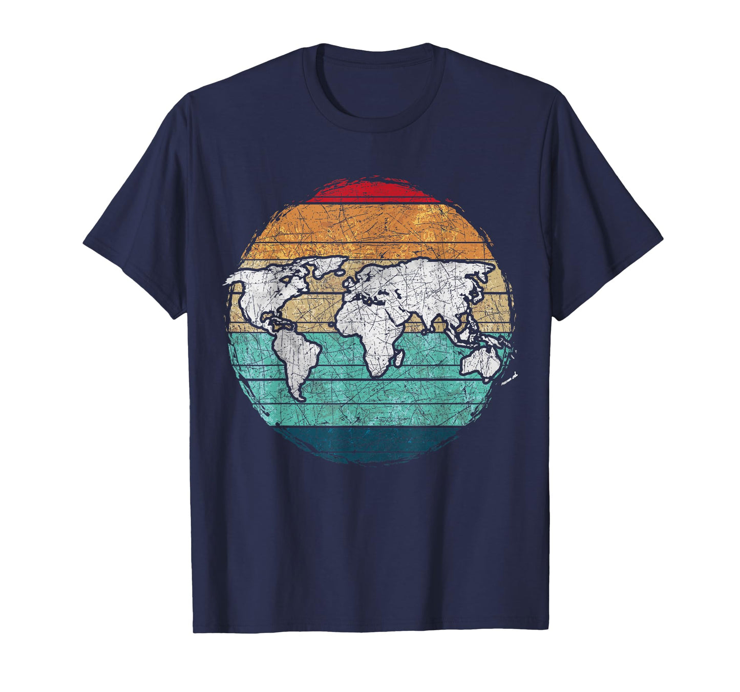 Retro World Map T-Shirt