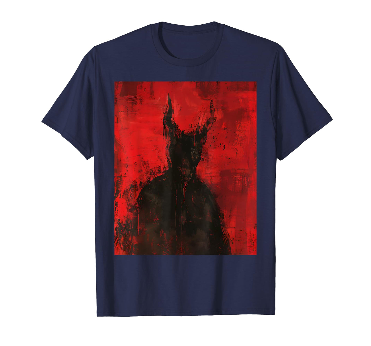 Red Demon Satan Baphomet Horror Art Goth Dark Hell Occult T-Shirt