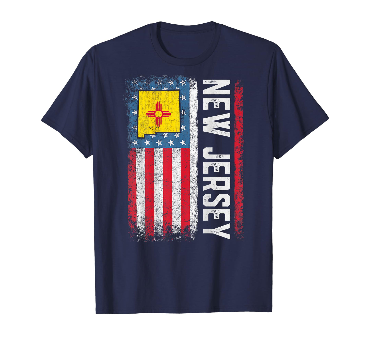 Vintage New Mexico State USA Flag Shirt New Mexico (On Back) T-Shirt