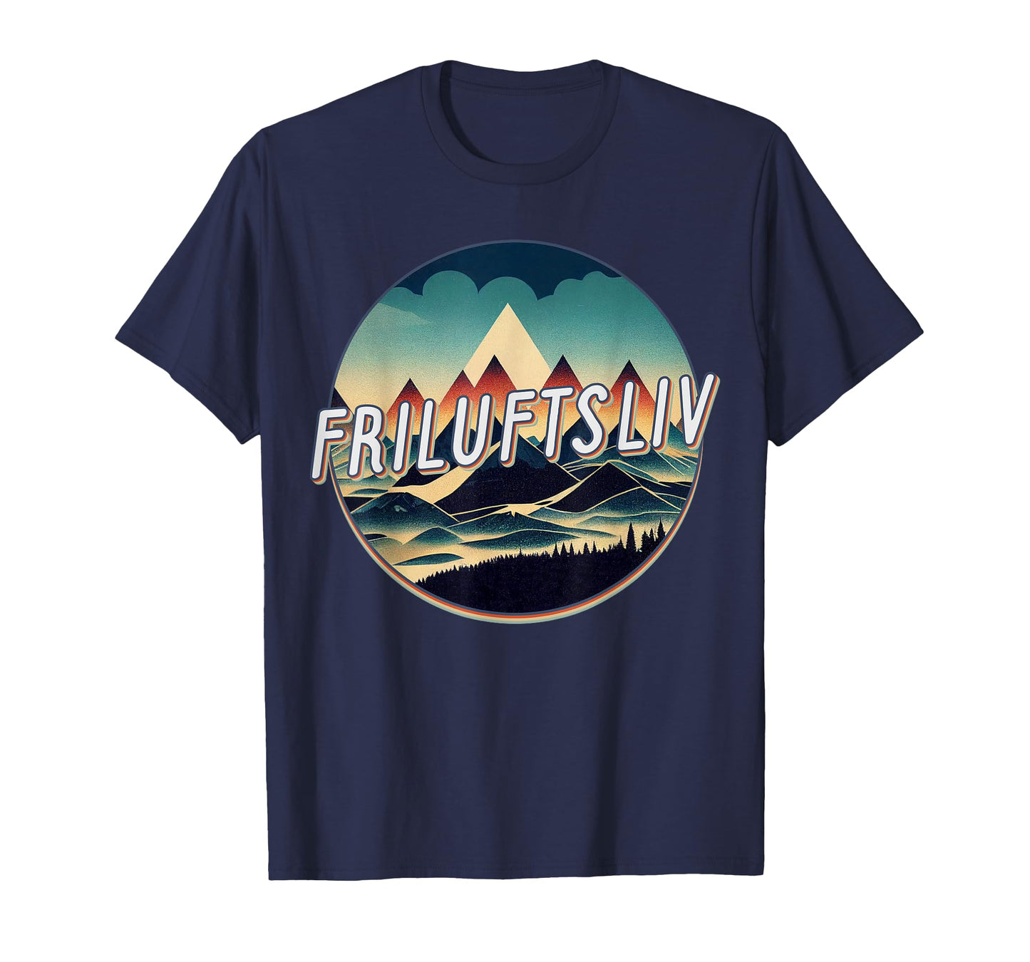 Retro Vintage Friluftsliv Love Outdoors Norwegian T-Shirt