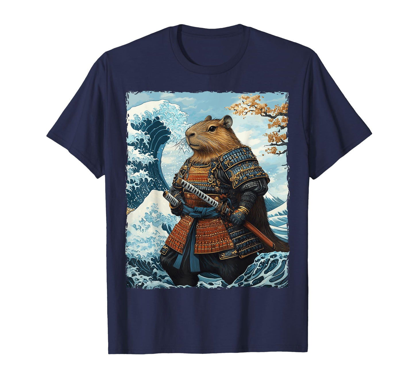 Funny Graphic Capybara Japanese Anime T-Shirt
