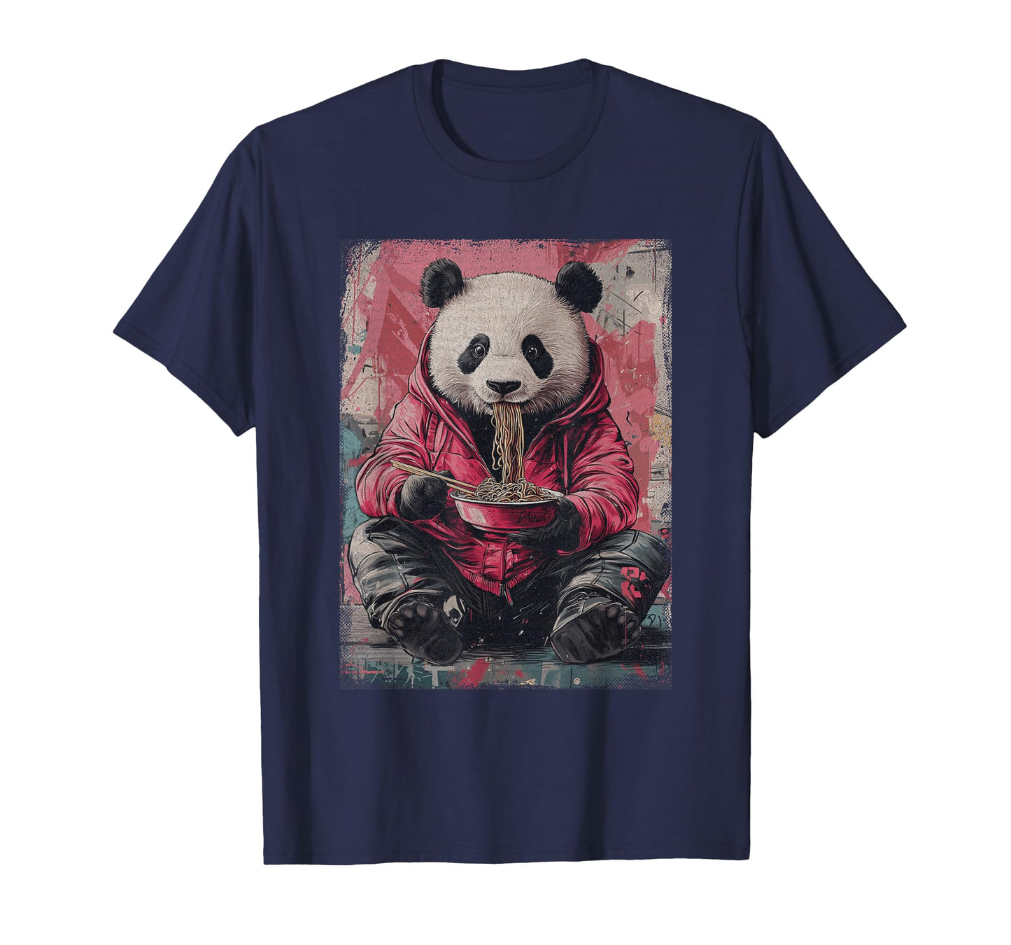 Cyberpunk Ramen Panda Y2K Manga Anime Japanese Streetwear T-Shirt