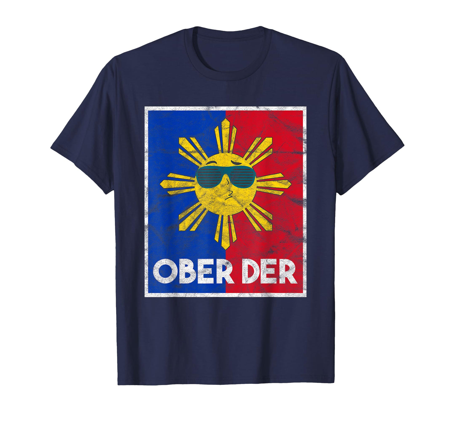 Philippines Filipina Pride Filipino Flag Ober Der Sun T-Shirt