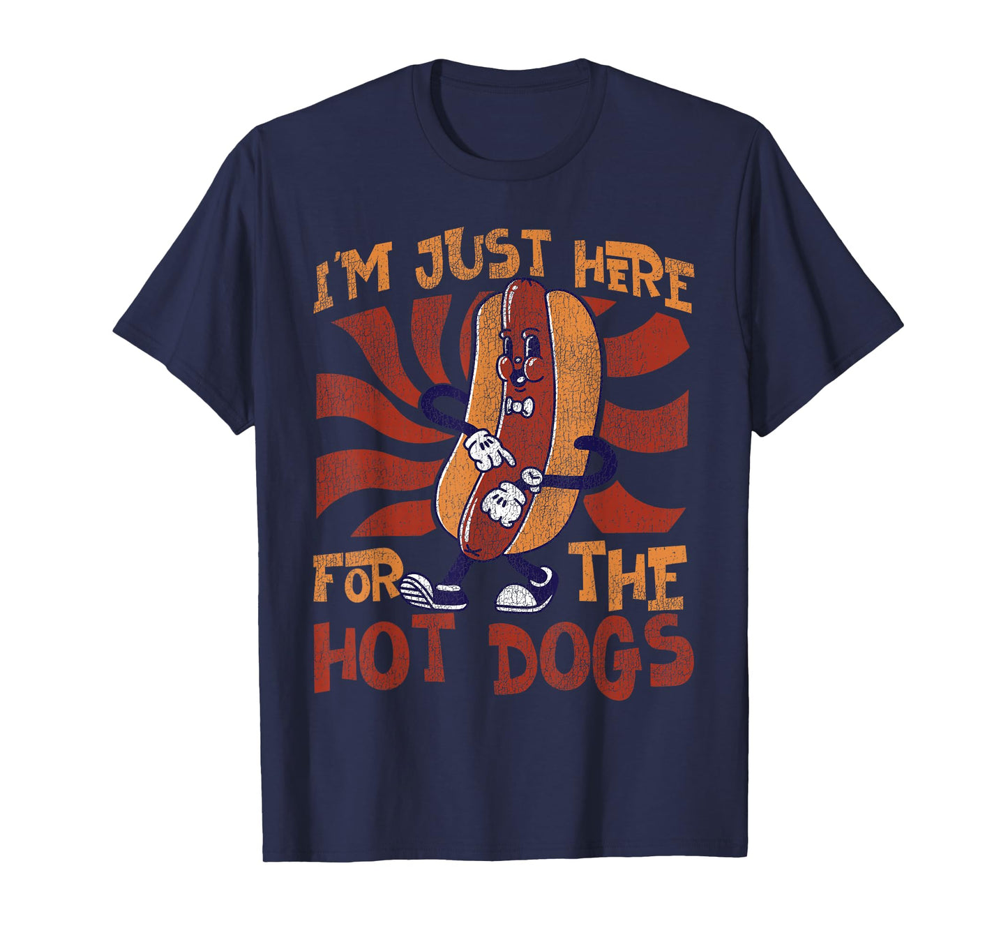 Hot Dog Adult I'm Just Here for The Hot Dogs T-Shirt
