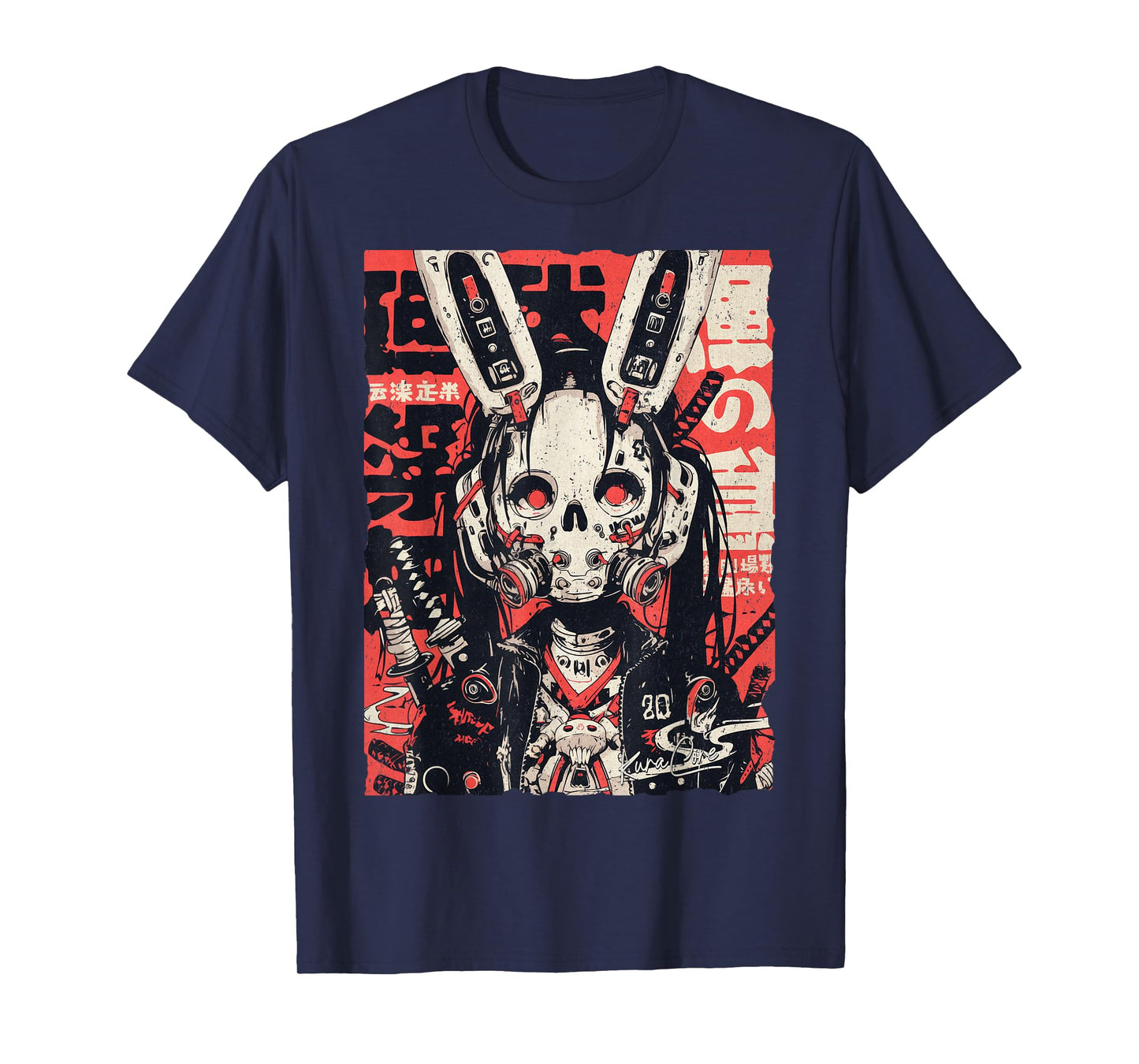 Japan Streetwear Cyberpunk Y2K Techwear Retro Manga Anime T-Shirt