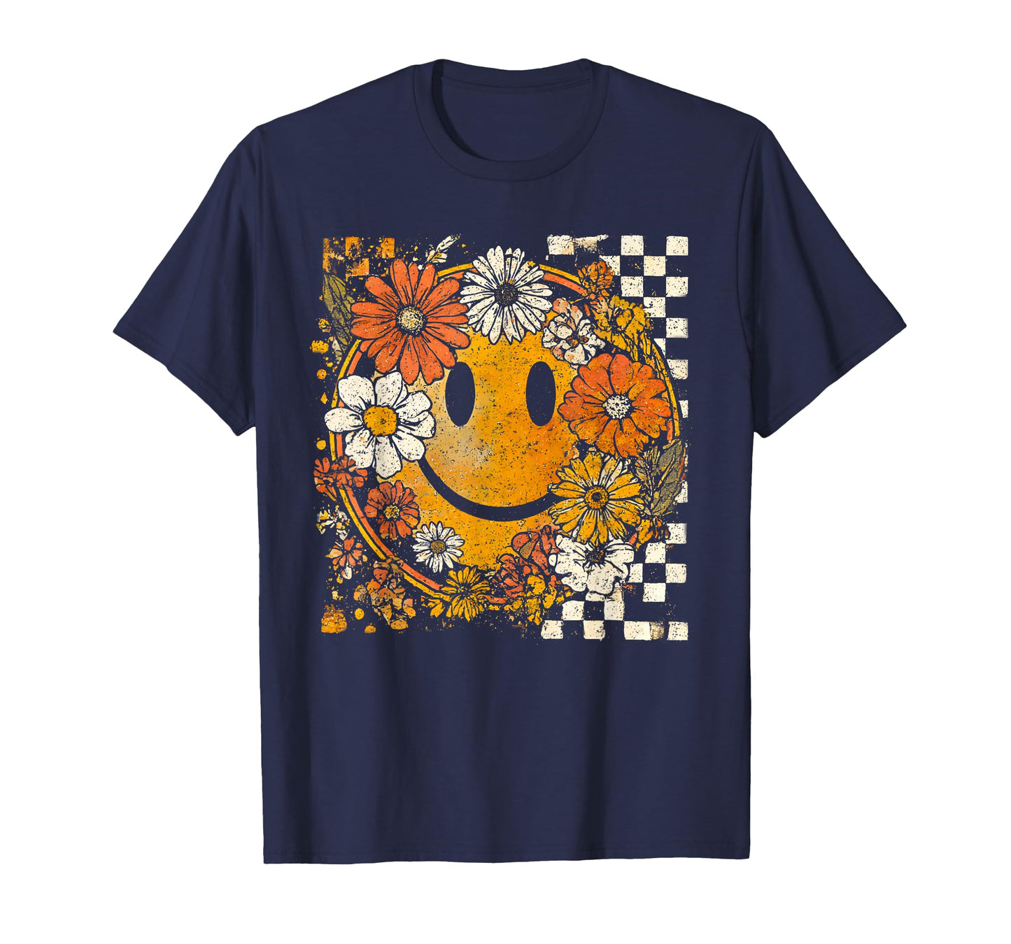 Wildflower Pumpkin Autumn Fall Leaves Thanksgiving Vintage T-Shirt