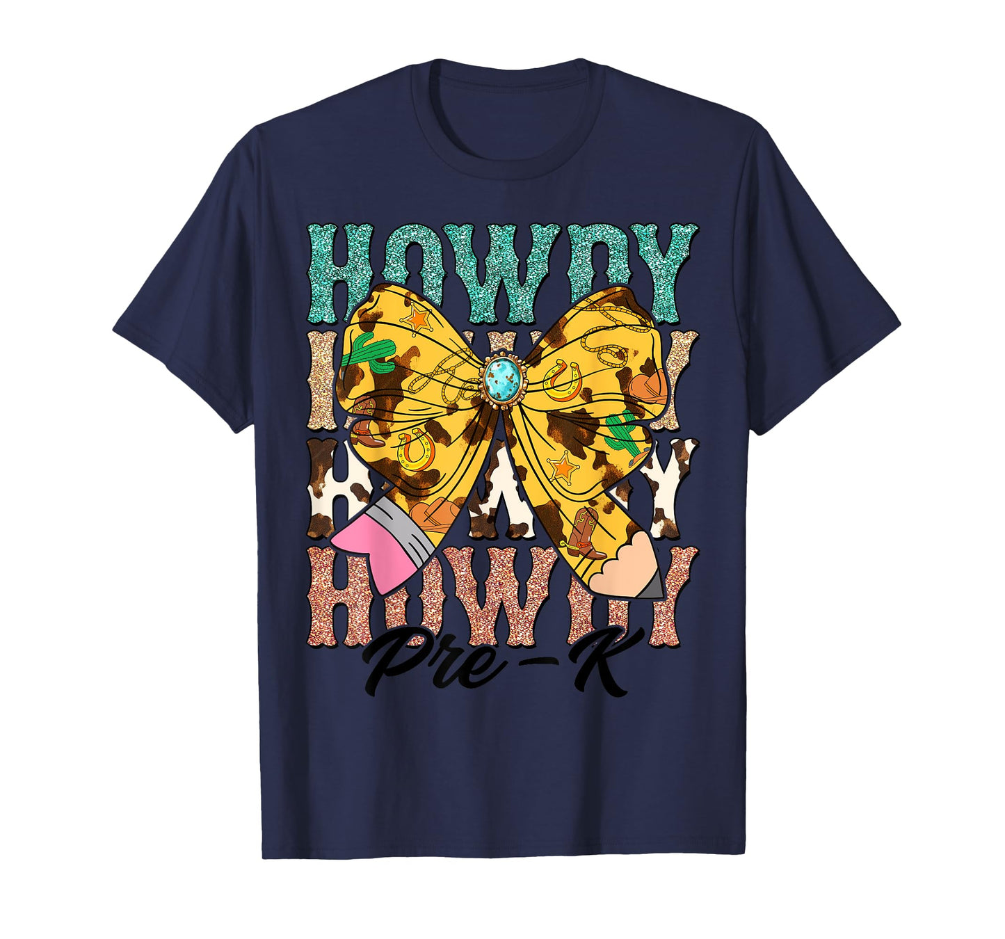 Howdy Pre-K 1st Grade Teacher Western Cowboy Cowgirls T-Shirt