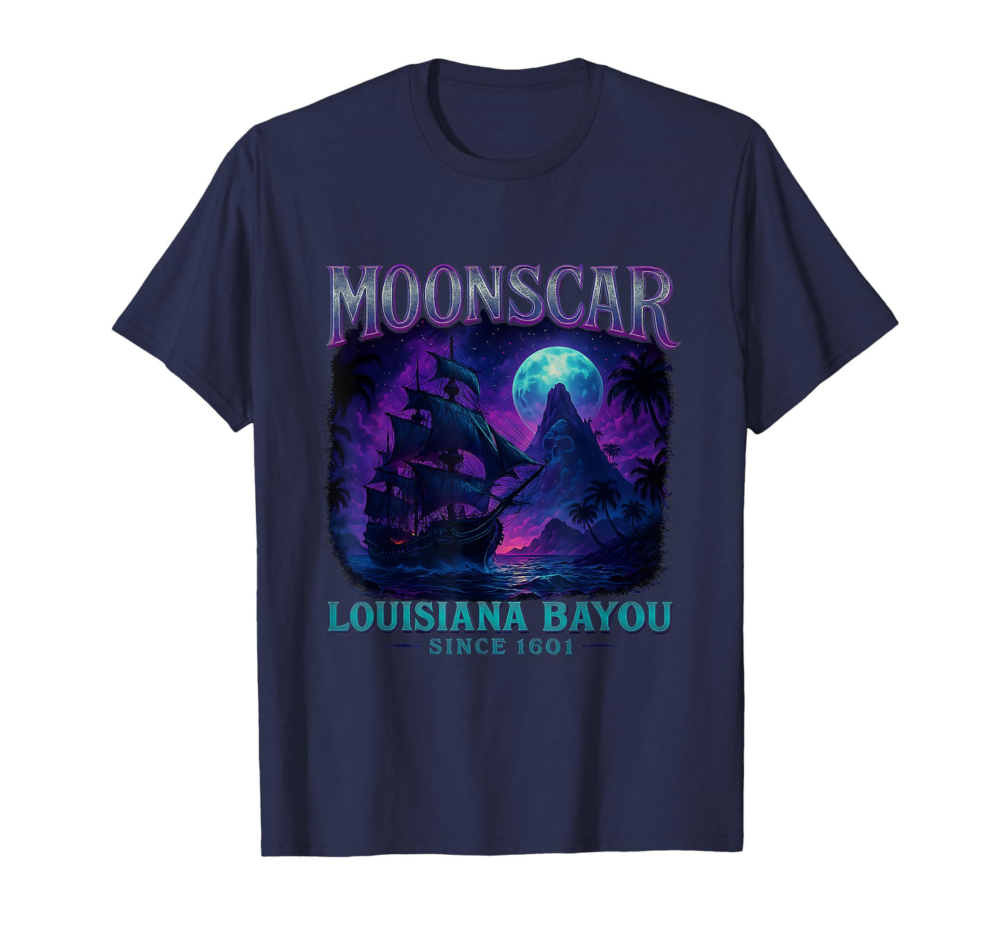 Halloween Zombie Island Moon Island Retro Cartoon T-Shirt