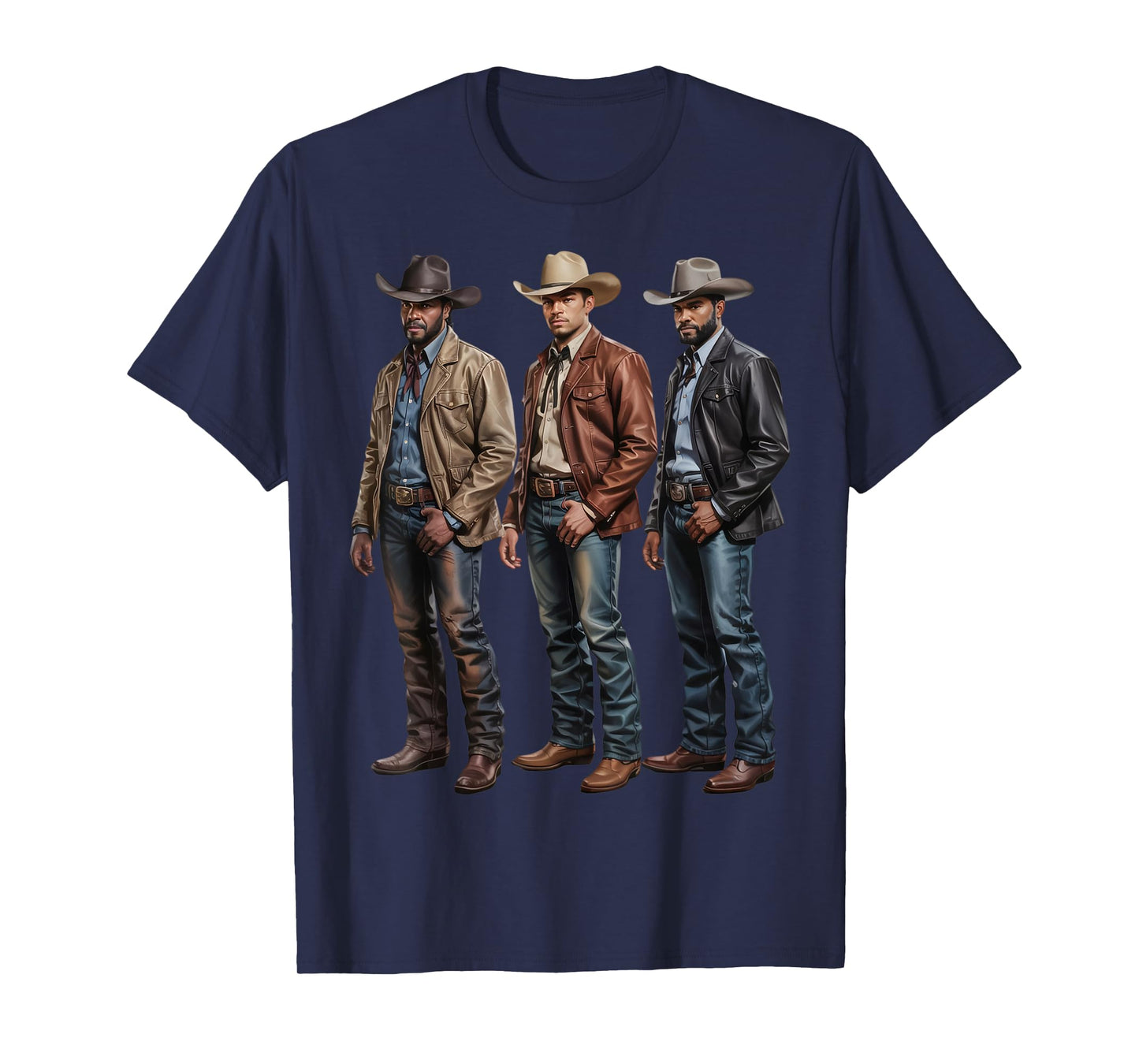 Black Cowboy Vibes Melanin Black History Texas Western Rodeo T-Shirt