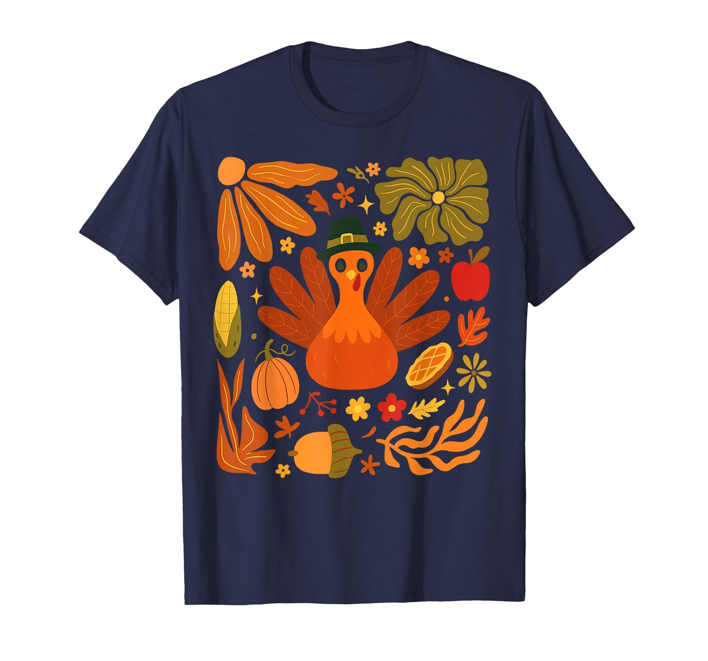 Turkey Pumpkin Season Thanksgiving Coquette Bow Funny Autumn T-Shirt