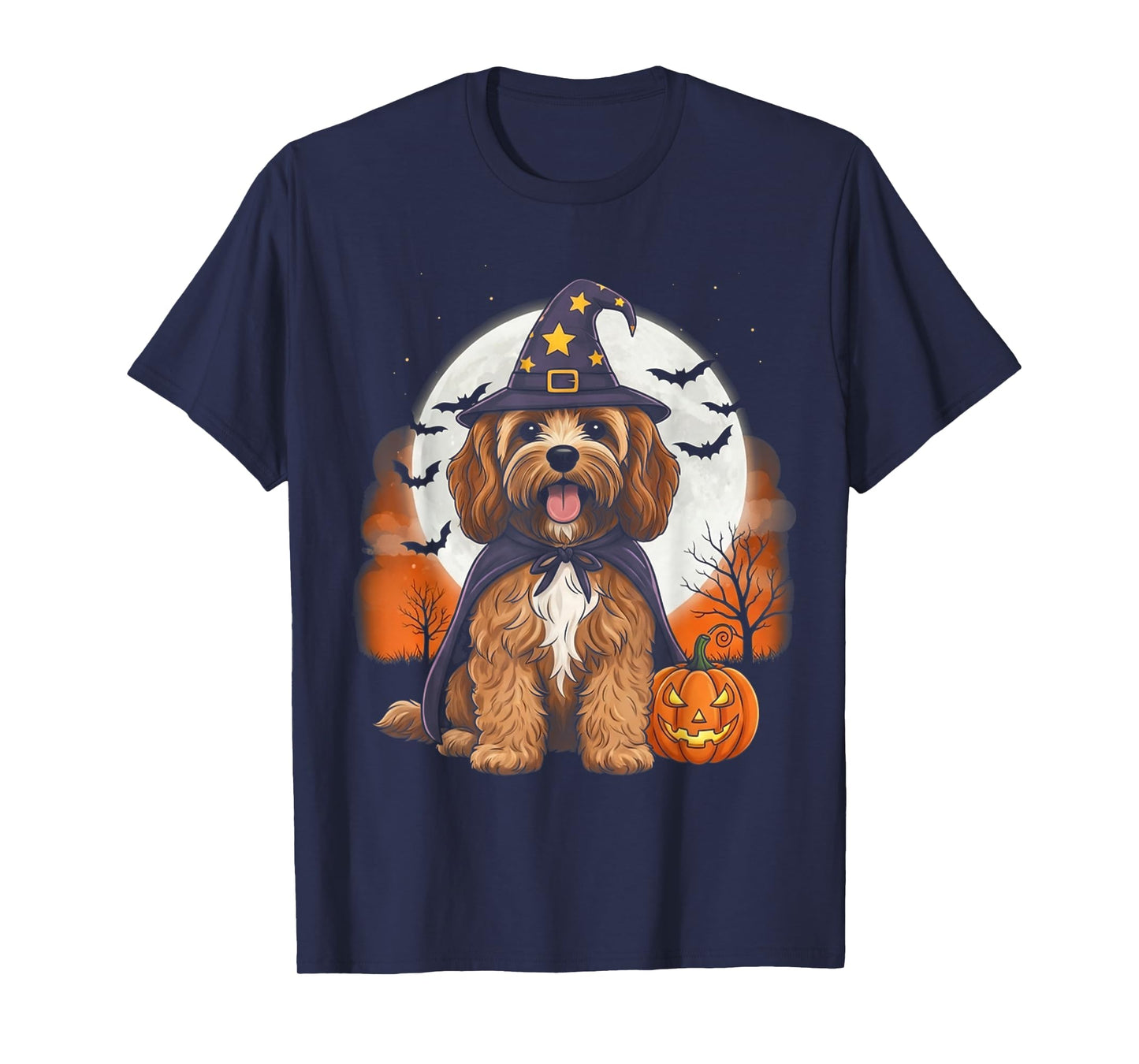 Cavapoo Dog Santa Christmas Costume Toddler mom dad Kid T-Shirt
