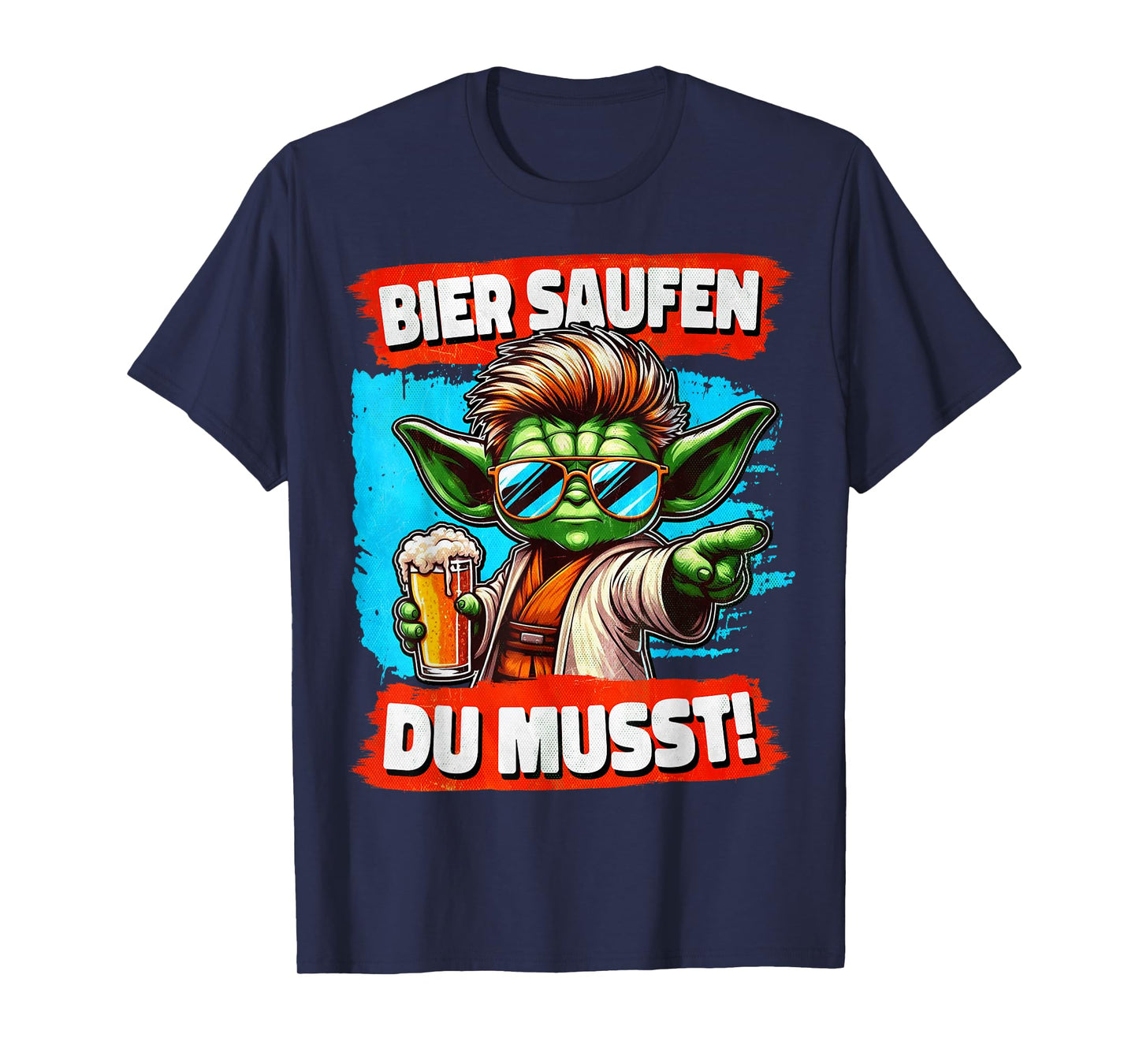 Bier Saufen Du musst - Funny Sayings [German Language] T-Shirt