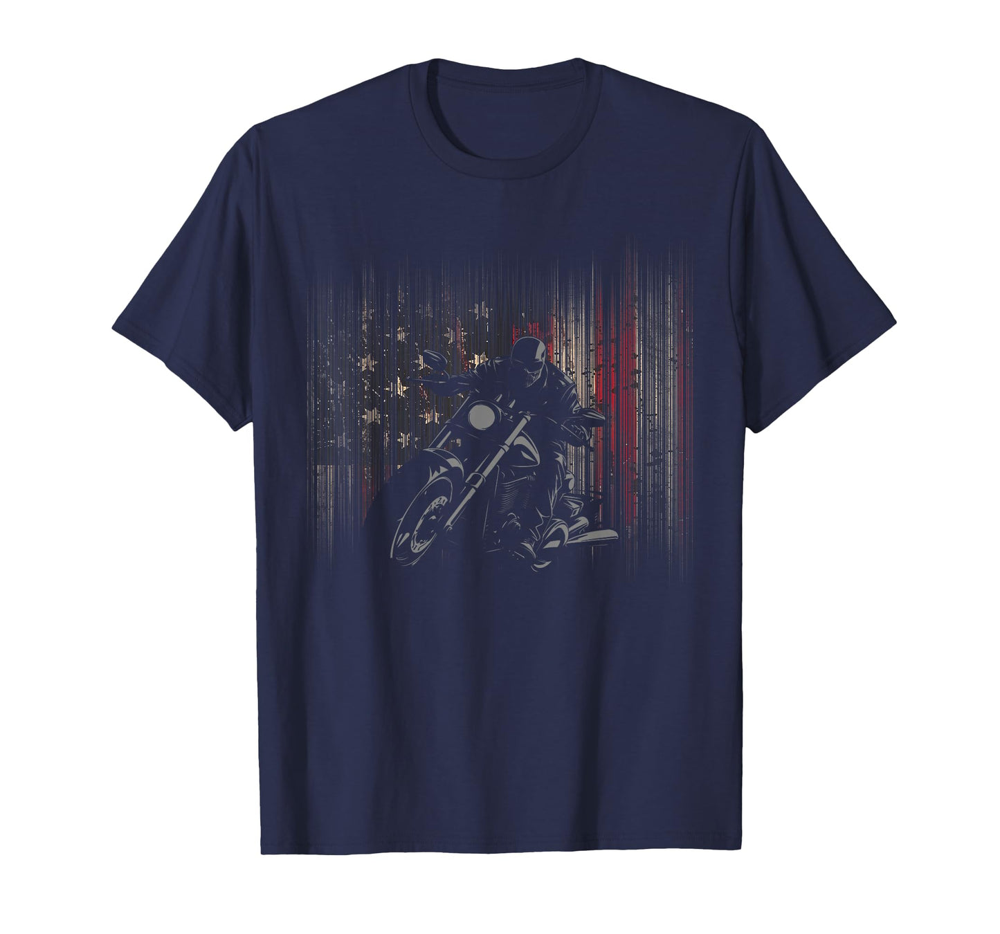 American Flag Motorcycle T-Shirt