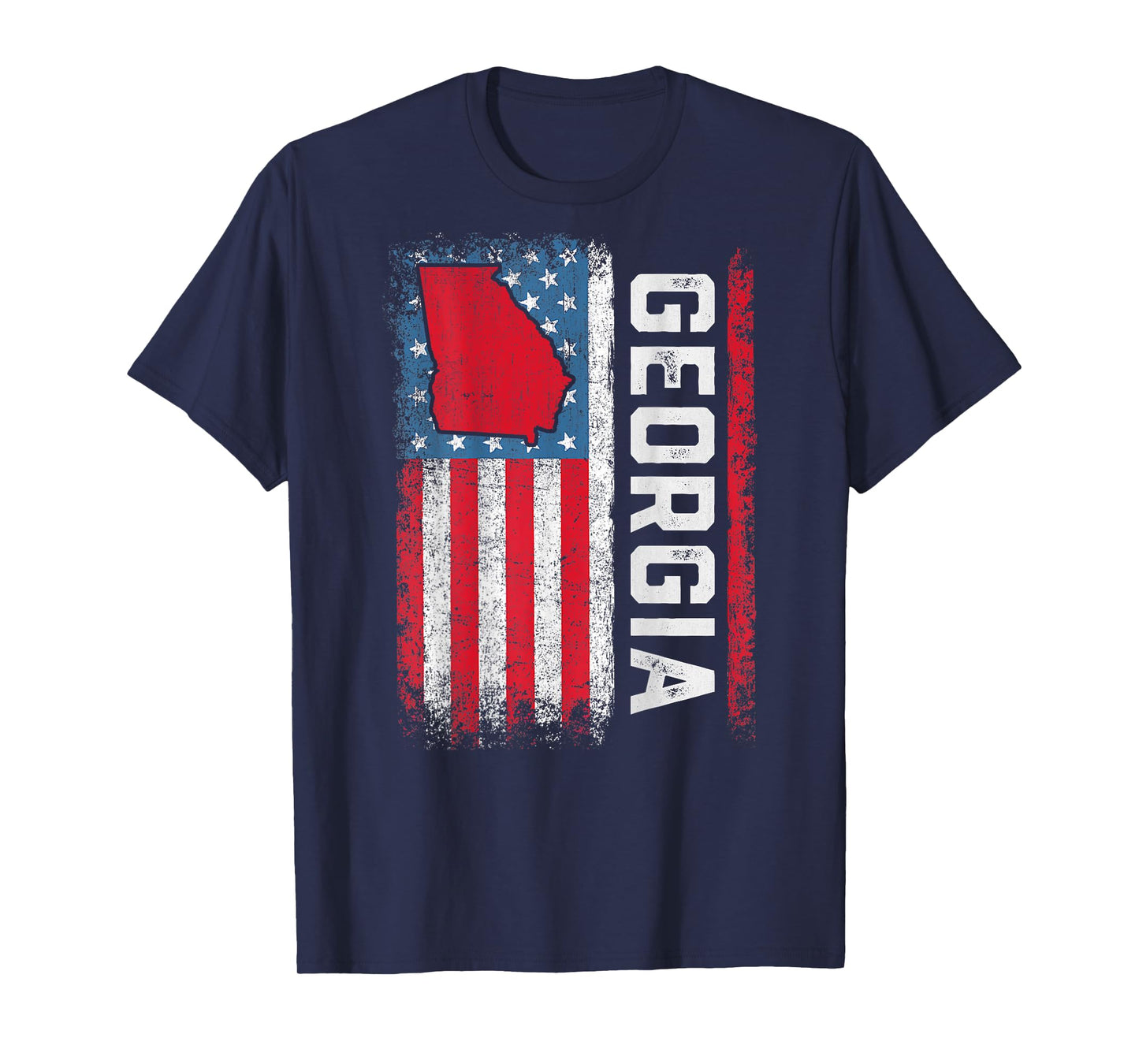 Vintage Georgia State USA Flag Shirt Georgia (On Back) T-Shirt