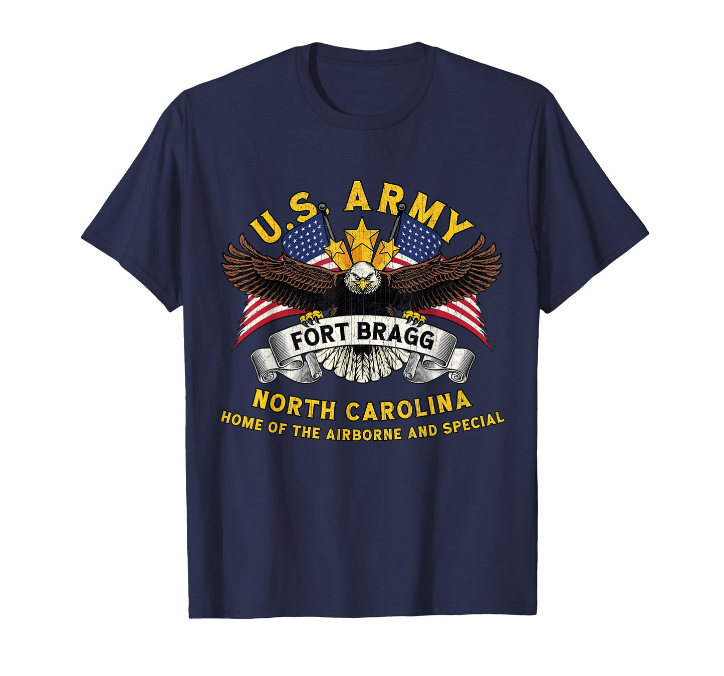 Fort Bragg North Carolina NC Military Base Veterans Day Tee T-Shirt