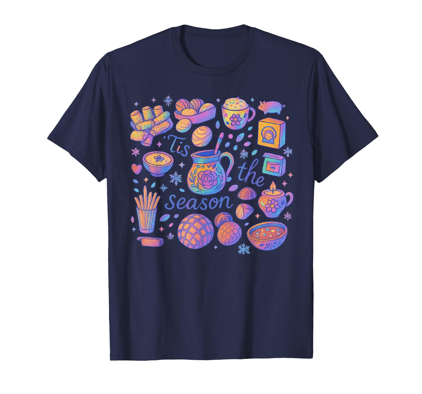 Funny Tis The Season Christmas Tree Santa Funny Sweet T-Shirt