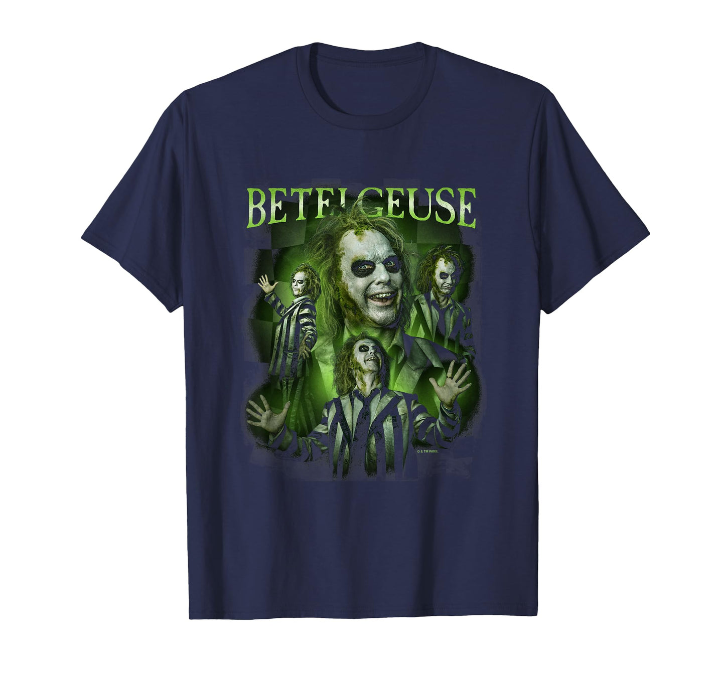 Beetlejuice Beetlejuice Betelgeuse Many Poses Collage Retro T-Shirt