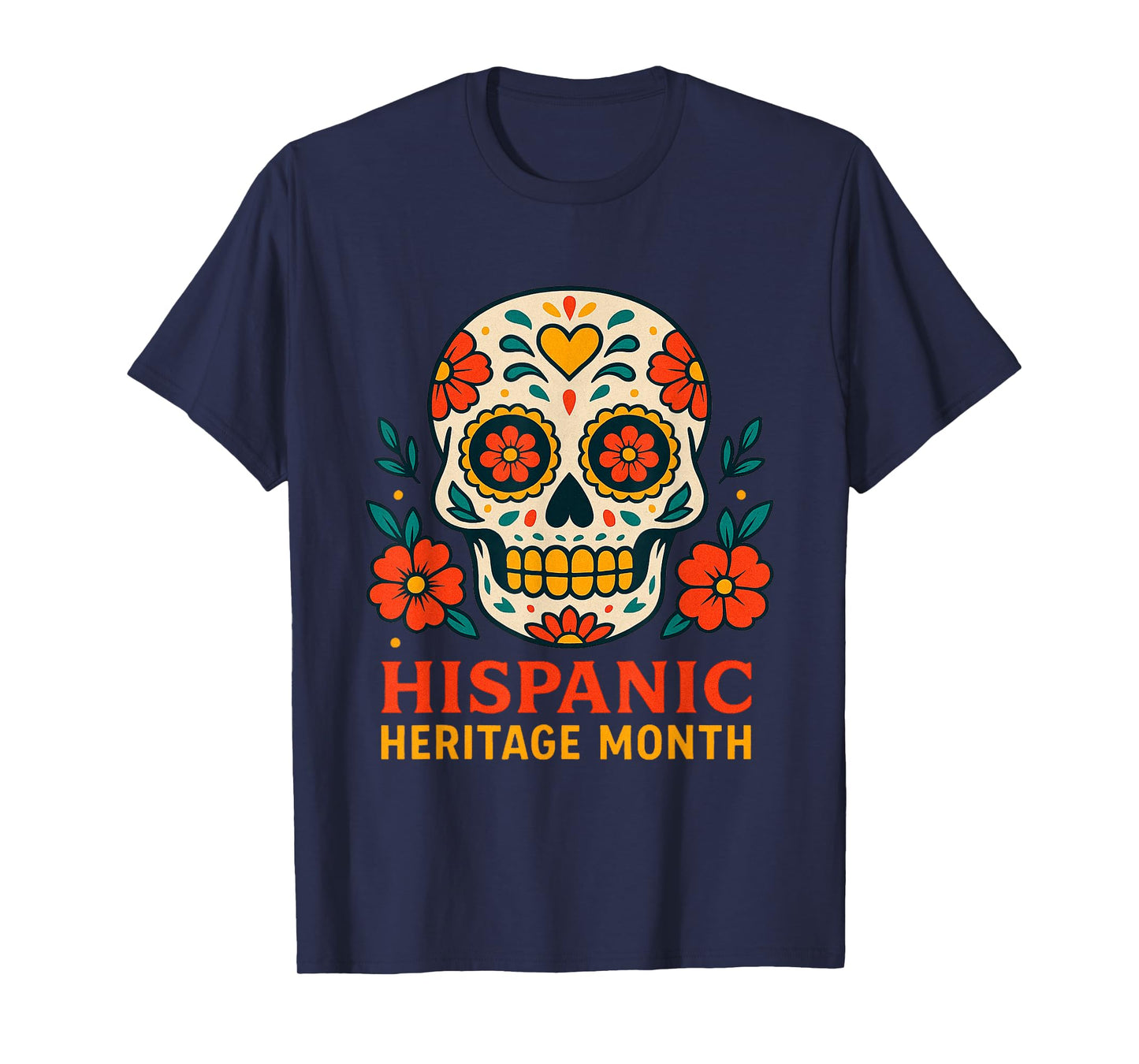 Hispanic Heritage Month Skull Latino Flags Countries Women T-Shirt