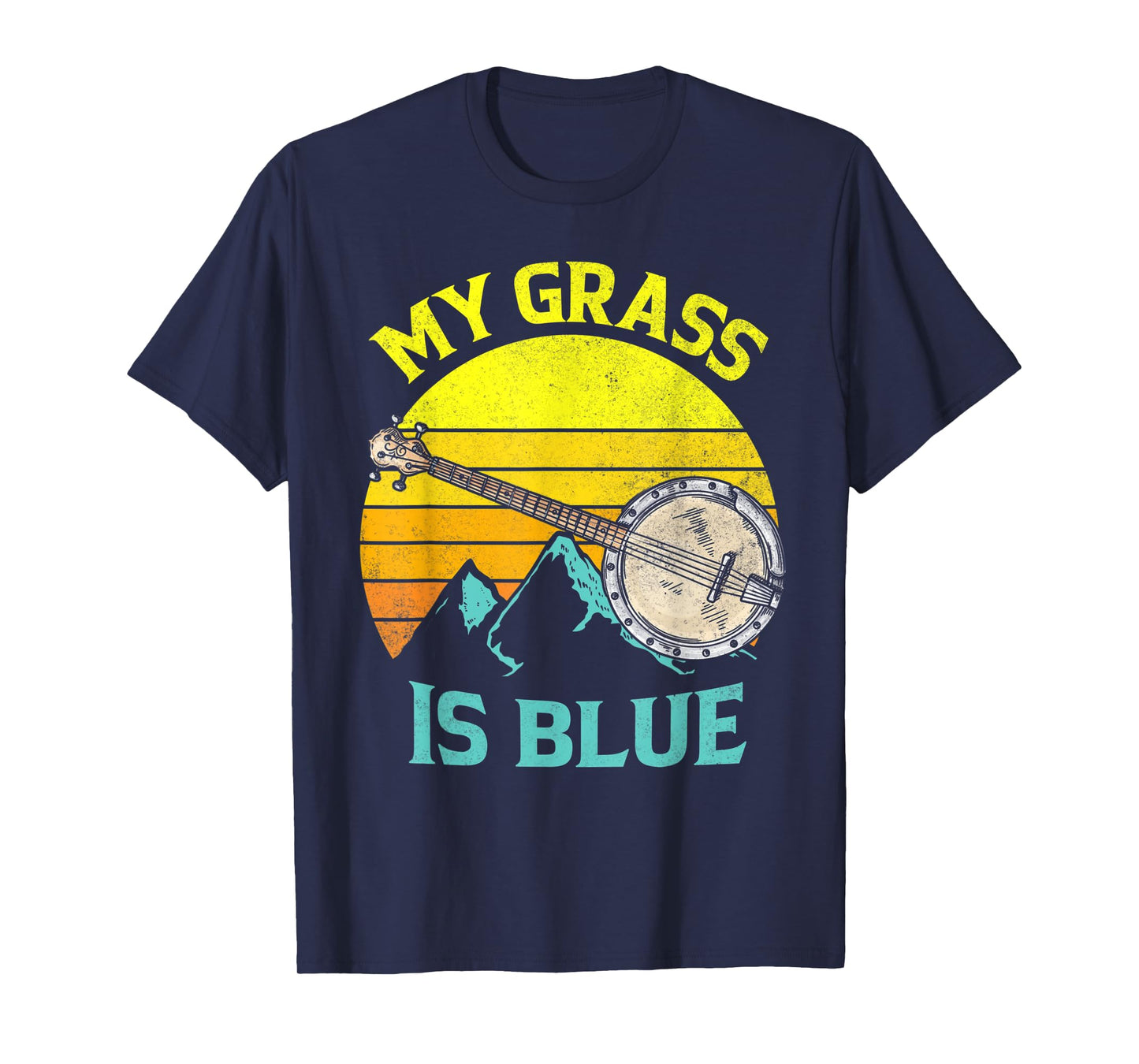 Banjo Vintage Bluegrass Music Fans Banjo Player Gift T-Shirt