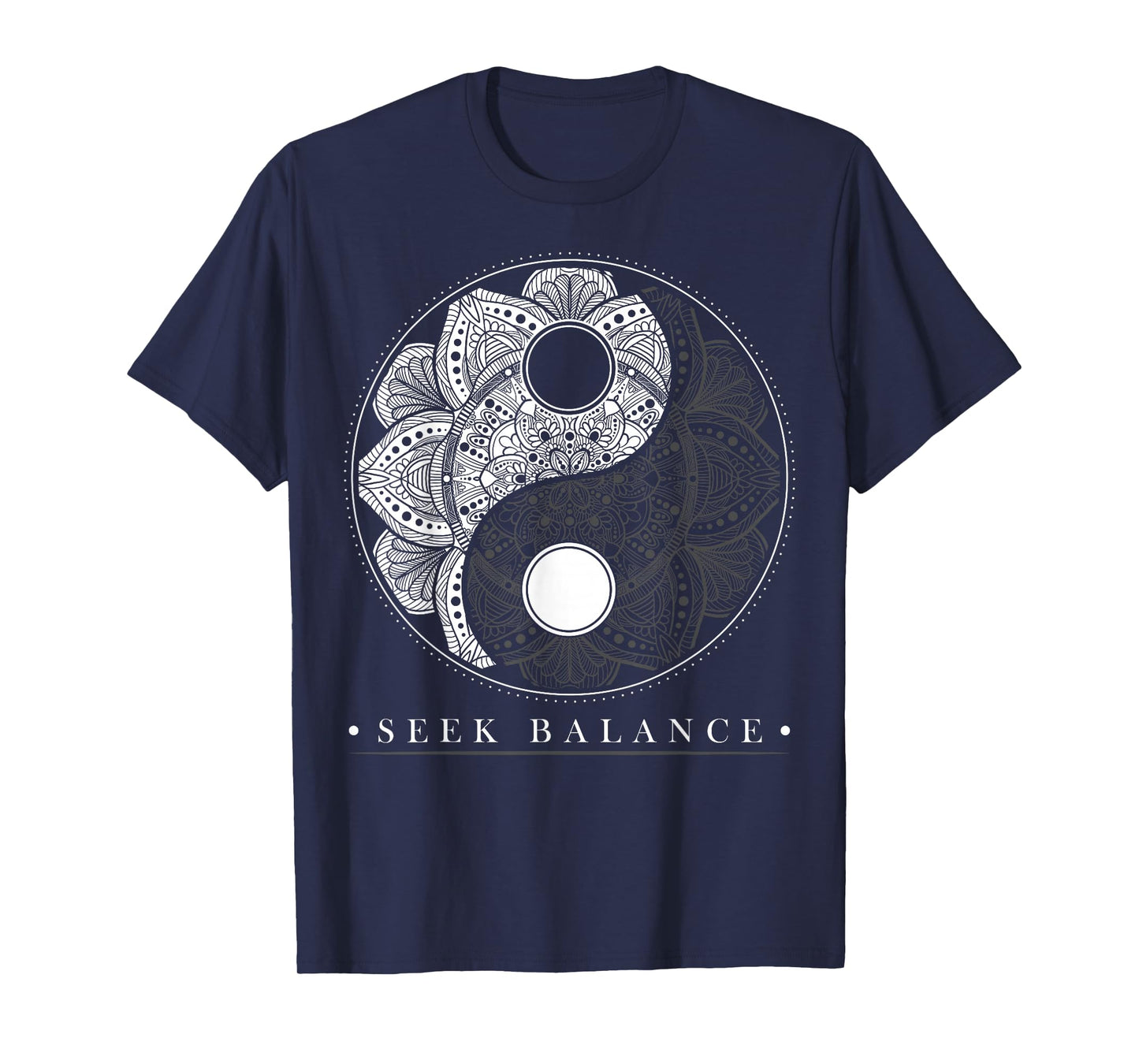 Yin Yang Mandala Seek Balance Native American Shaman T-Shirt