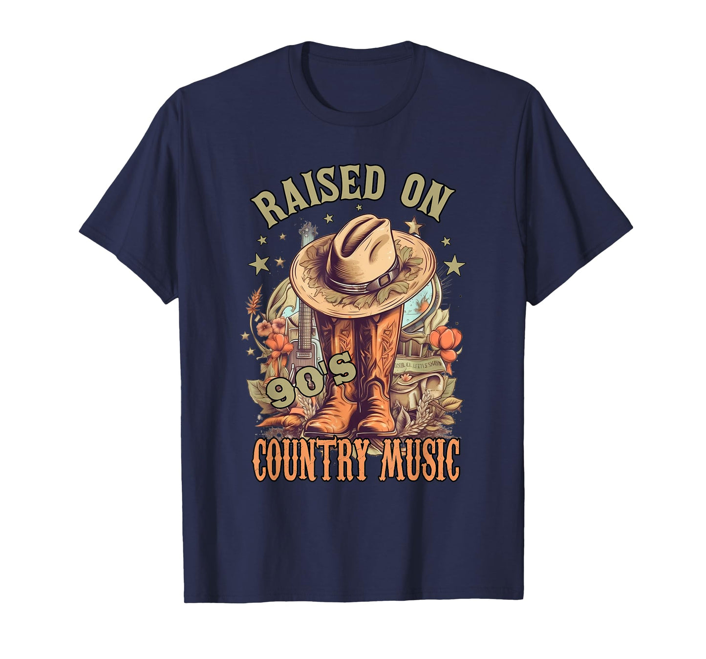 Vintage Western Music Raised on 90’s Country Music T-Shirt