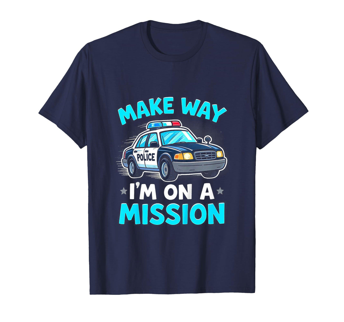 Toddler Police Car Funny Cop Kid T-Shirt