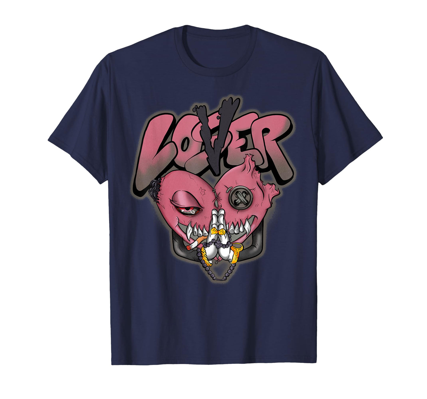 Graphic Loser Love Drip Pink Heart Matching Pink Apparel T-Shirt