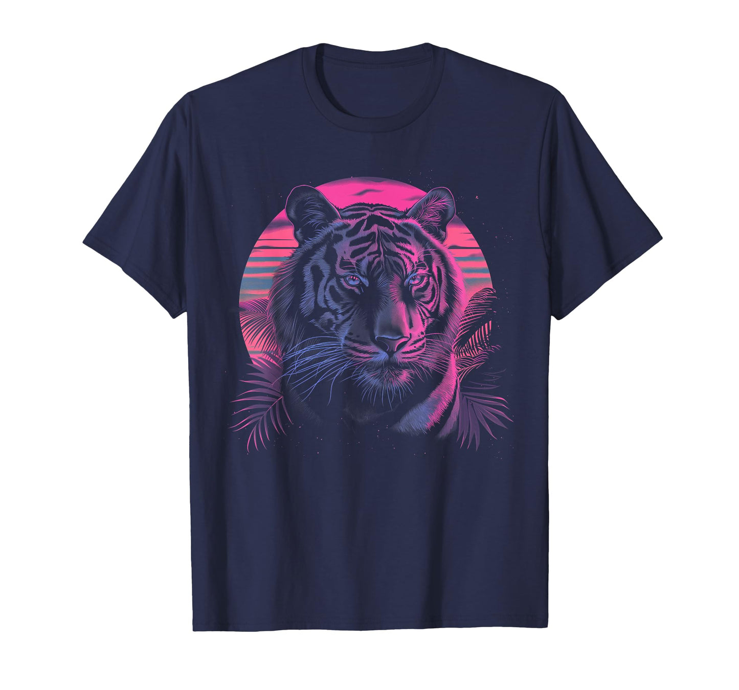Tiger Vaporwave Aesthetic Vintage Synthwave 80s 90s Retro T-Shirt