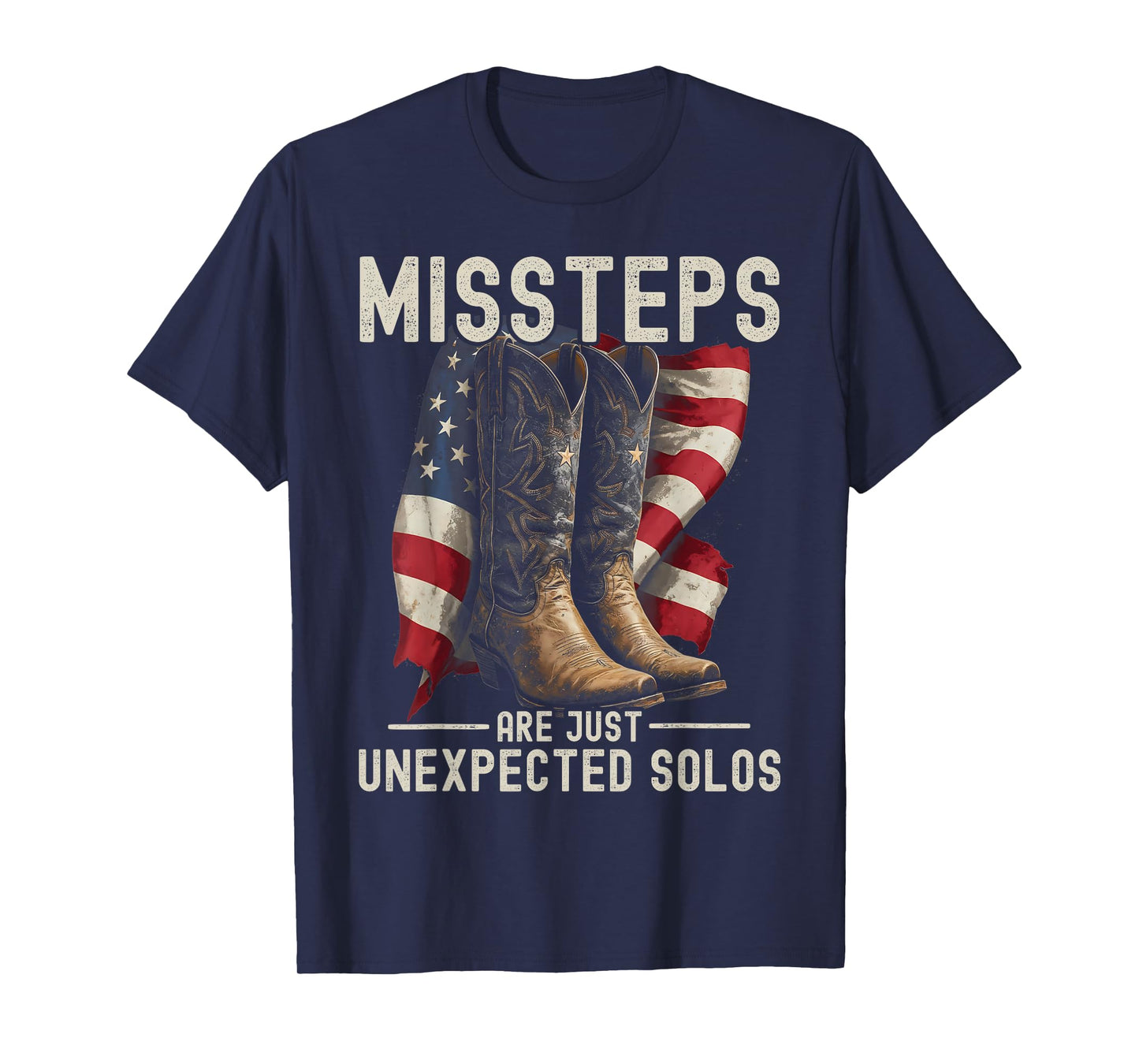 Line Dancing Missteps Are Just Unexpected Solos Line Dancer T-Shirt