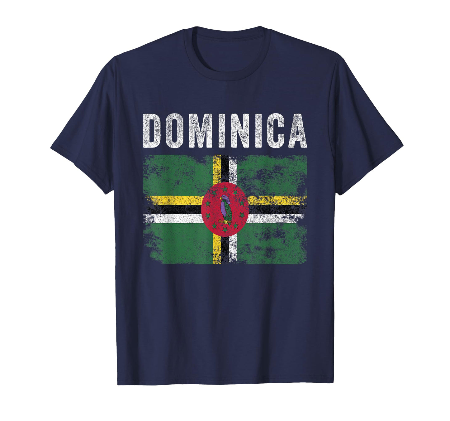 Dominica Flag Distressed - Men Women Kids - Dominican Flag T-Shirt
