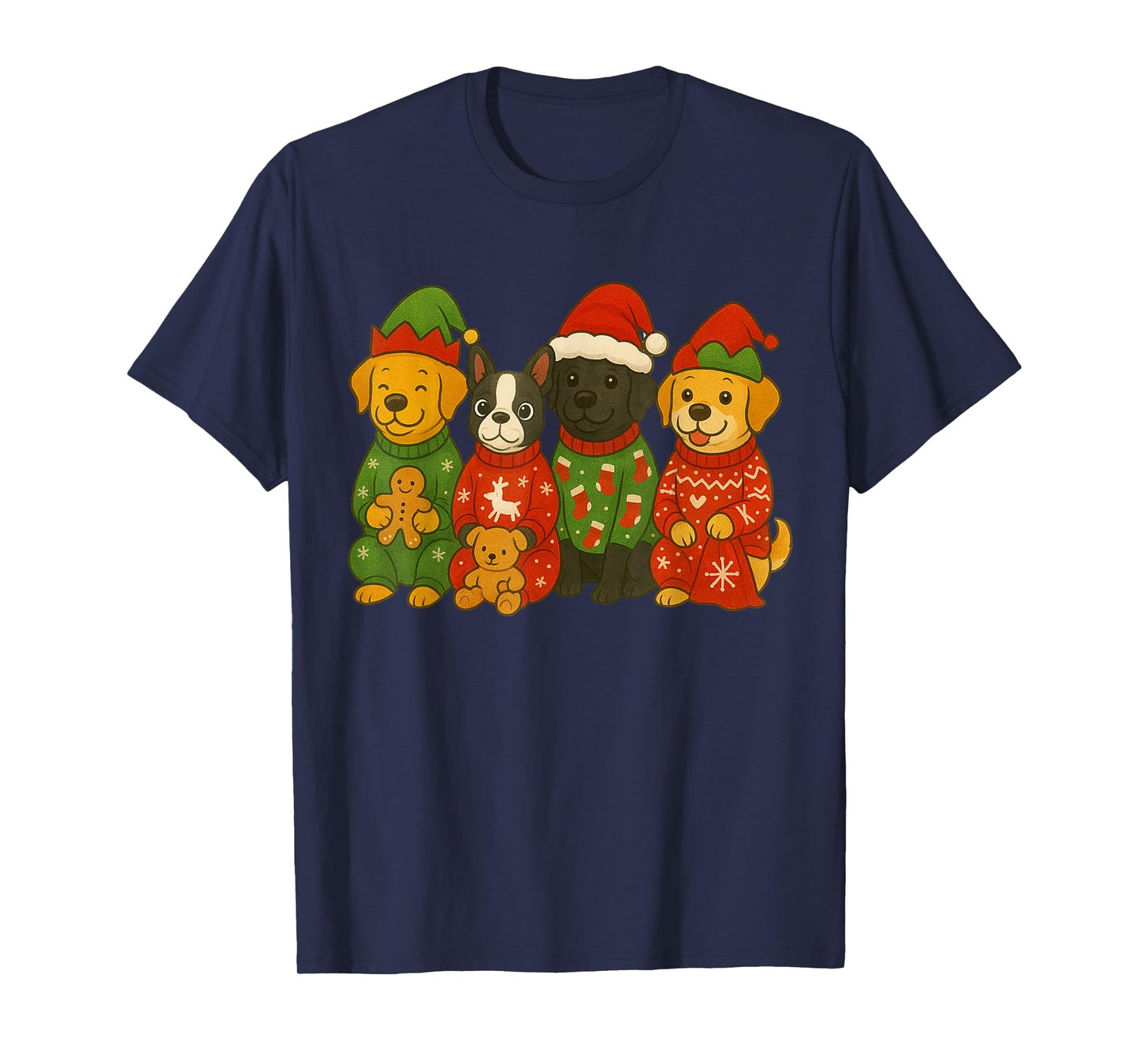 Christmas Dog Matching Family Xmas Pajama Men Women Kids T-Shirt
