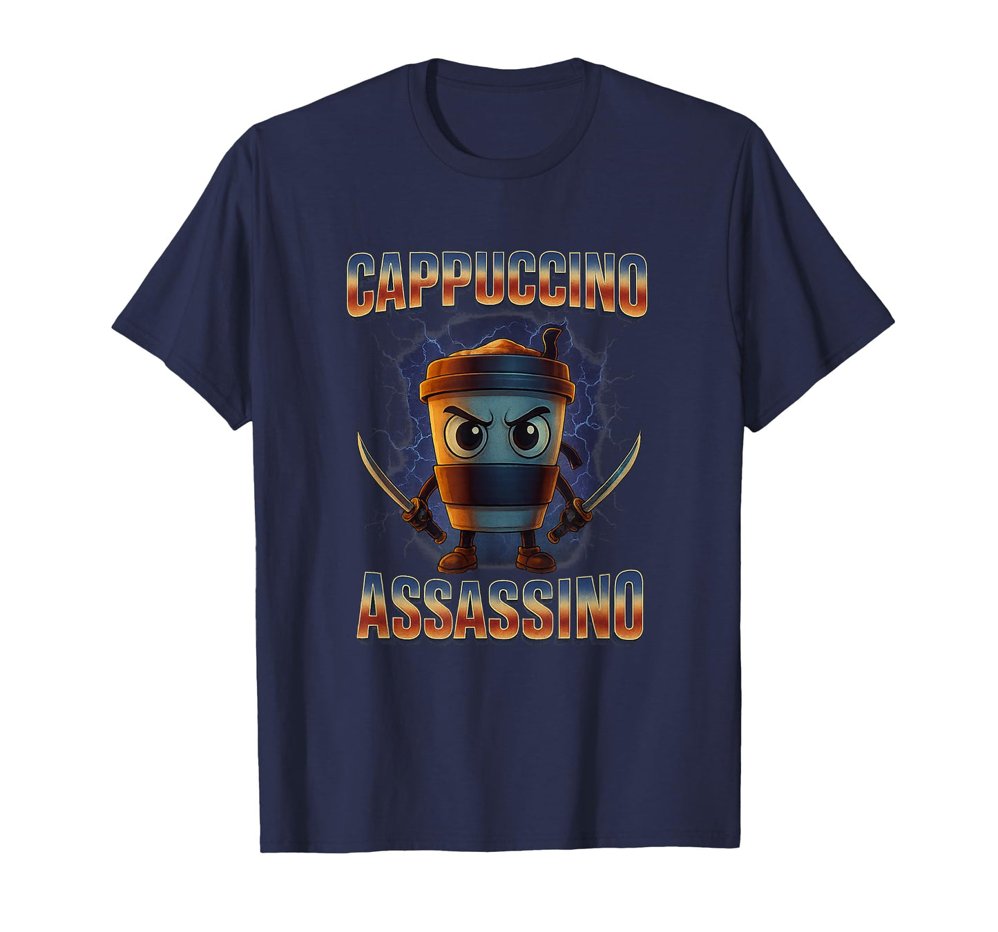 Cappuccino Assassino Brainrot Italian Meme T-Shirt