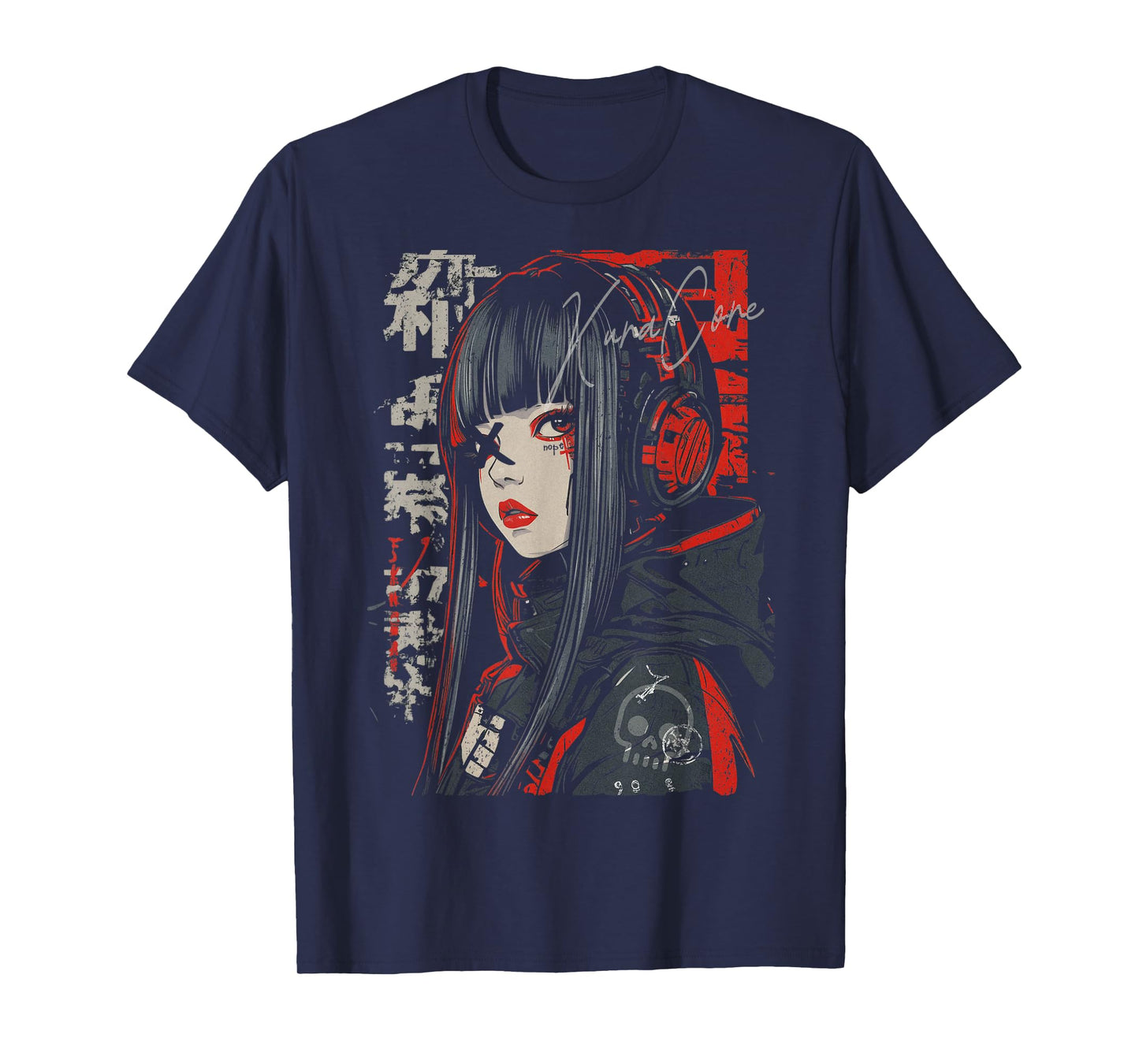 Japanese Streetwear Cyberpunk Y2K Techwear Retro Manga Anime T-Shirt