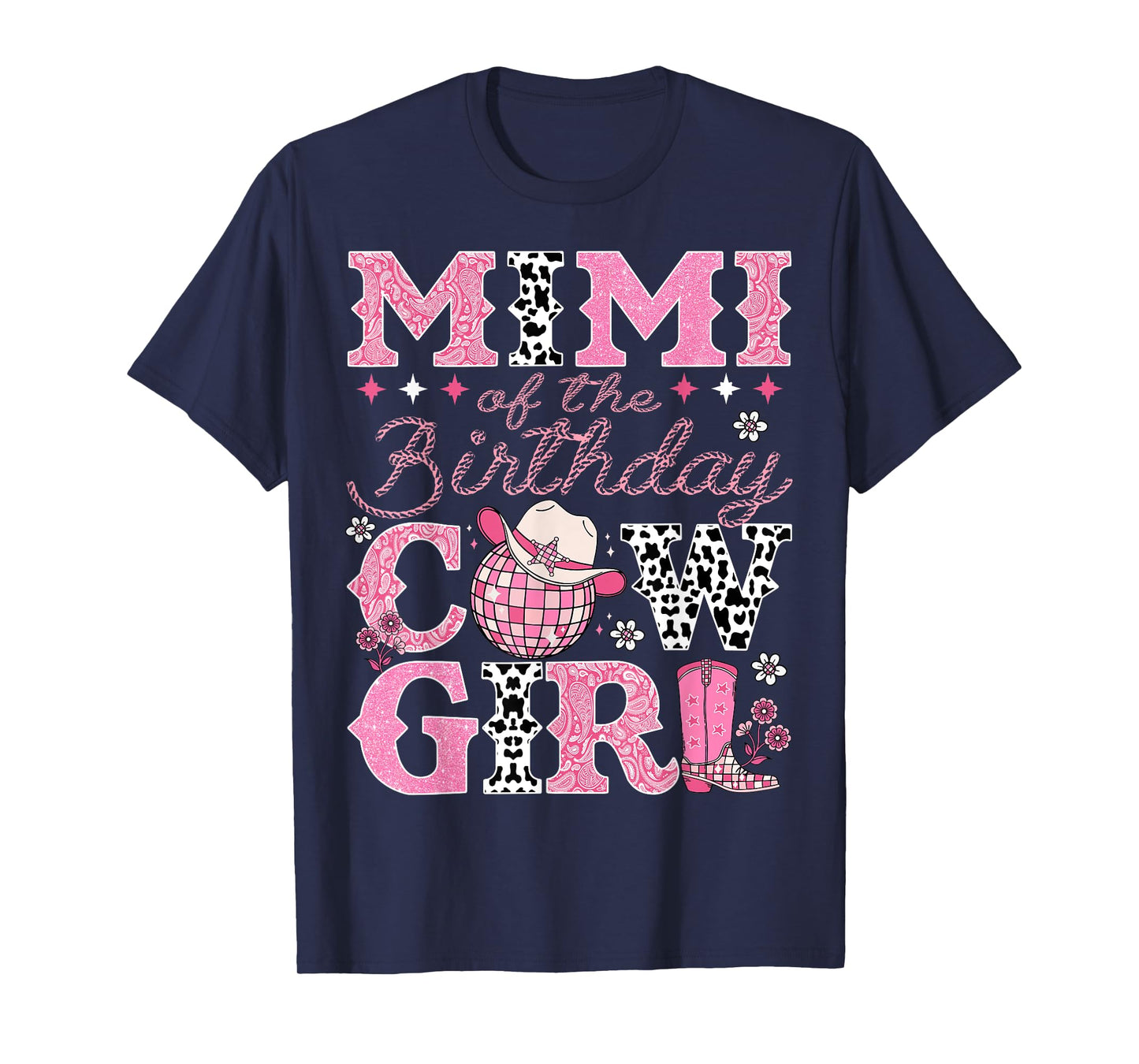 Mimi Of The Birthday CowGirl Rodeo Mimi Bday Party T-Shirt