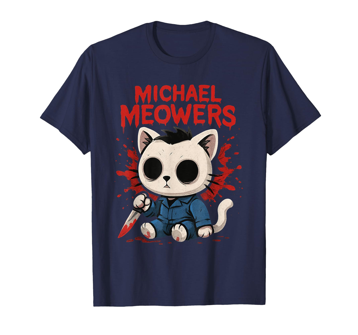 Michael Meowers Halloween Cat Funny Horror Parody Cat Lovers T-Shirt