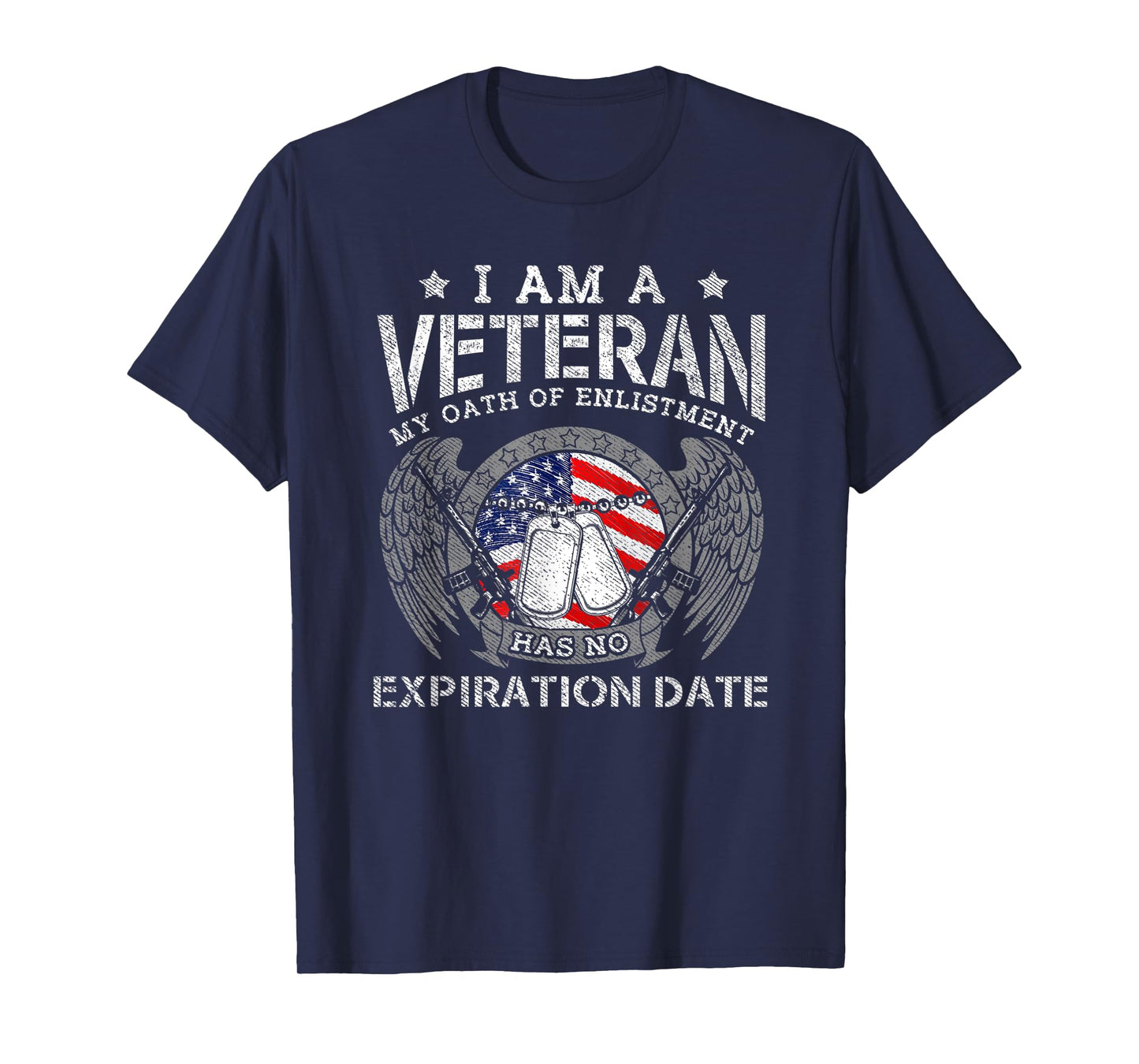 Retro I Am A Veteran My Oath Enlistment Has No Expiration T-Shirt