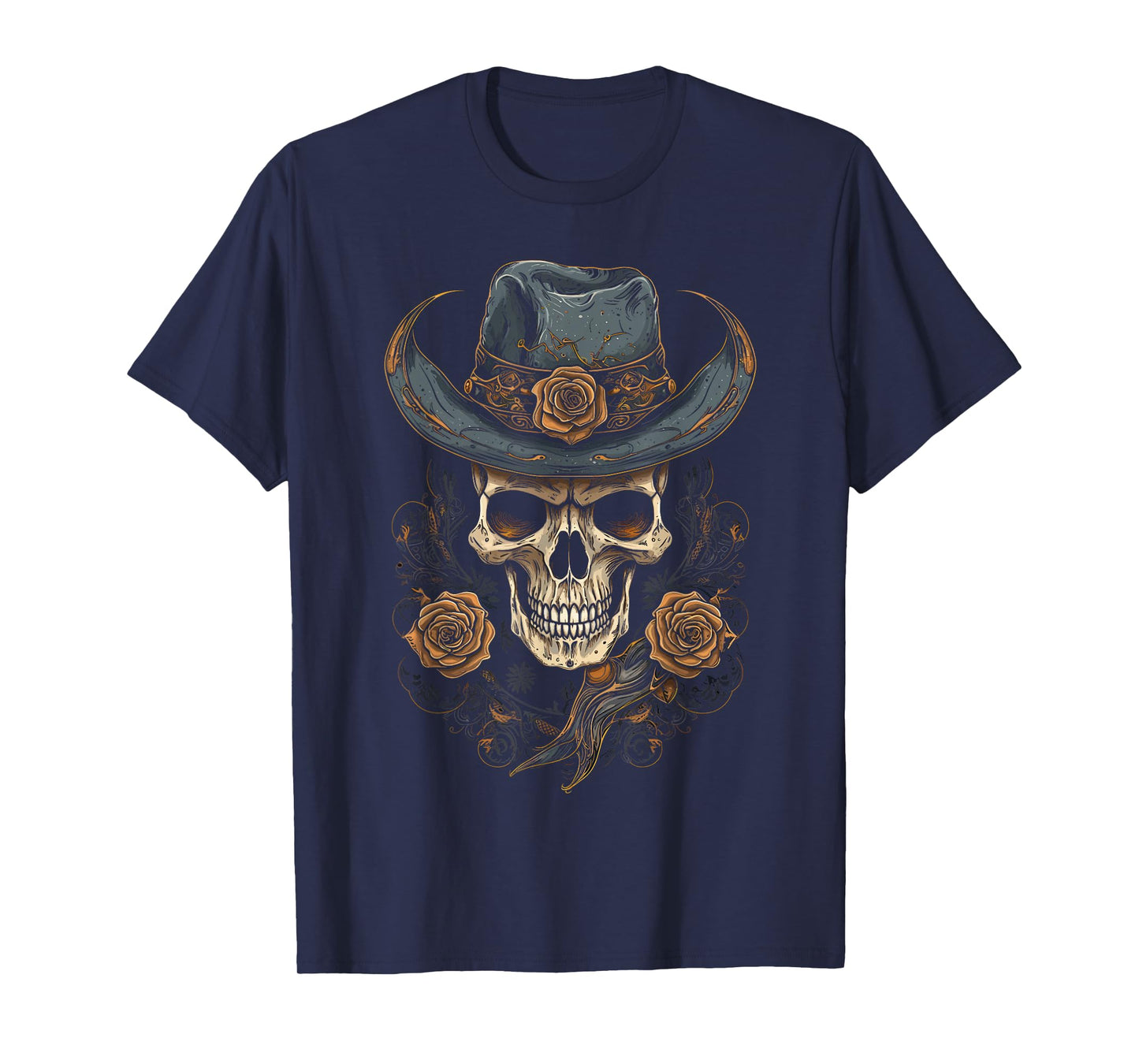 Gothic Y'allternative Aesthetic Western Skull For Women, Men T-Shirt