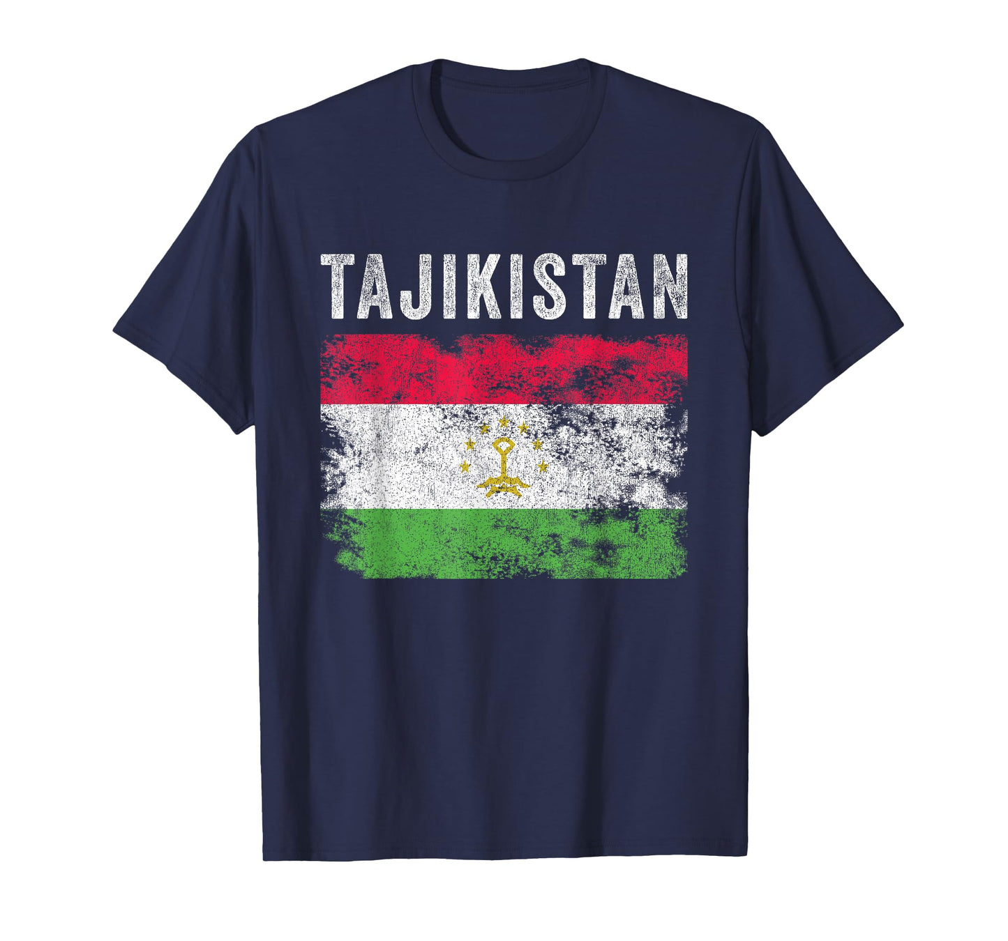 Tajikistan Flag Distressed - Men Women - Tajikistani Flag T-Shirt
