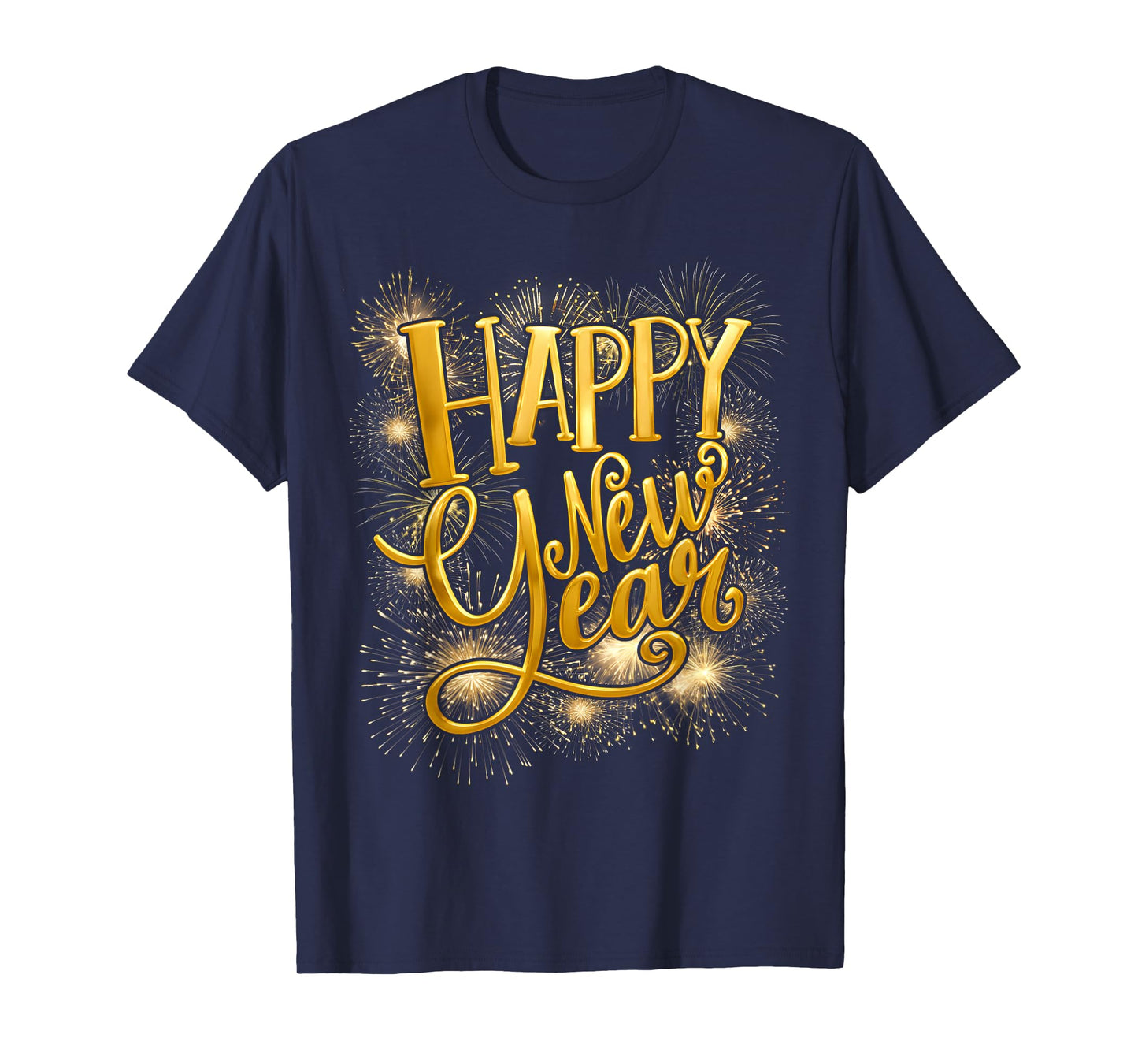Happy New Year Fire Work Family Matching Men Women Kid T-Shirt