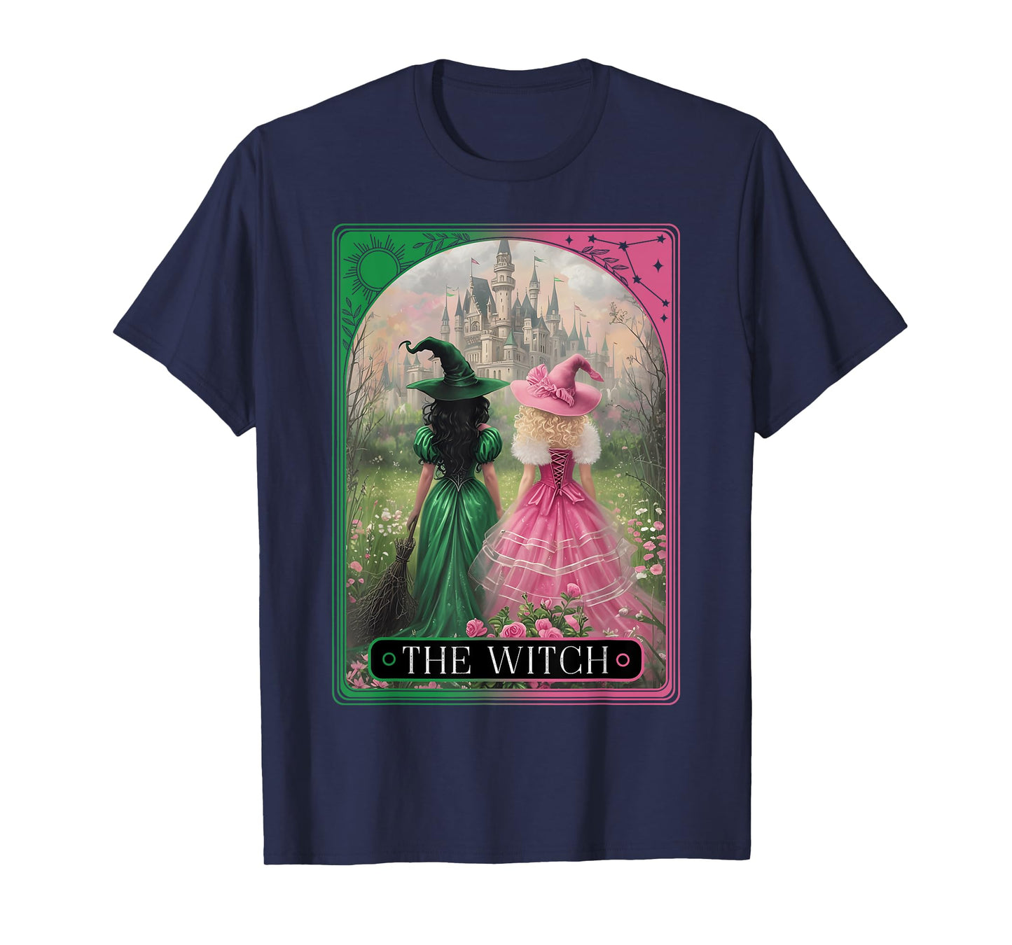 The Witch Tarot Card Halloween Salem Witch Craft Women Girls T-Shirt