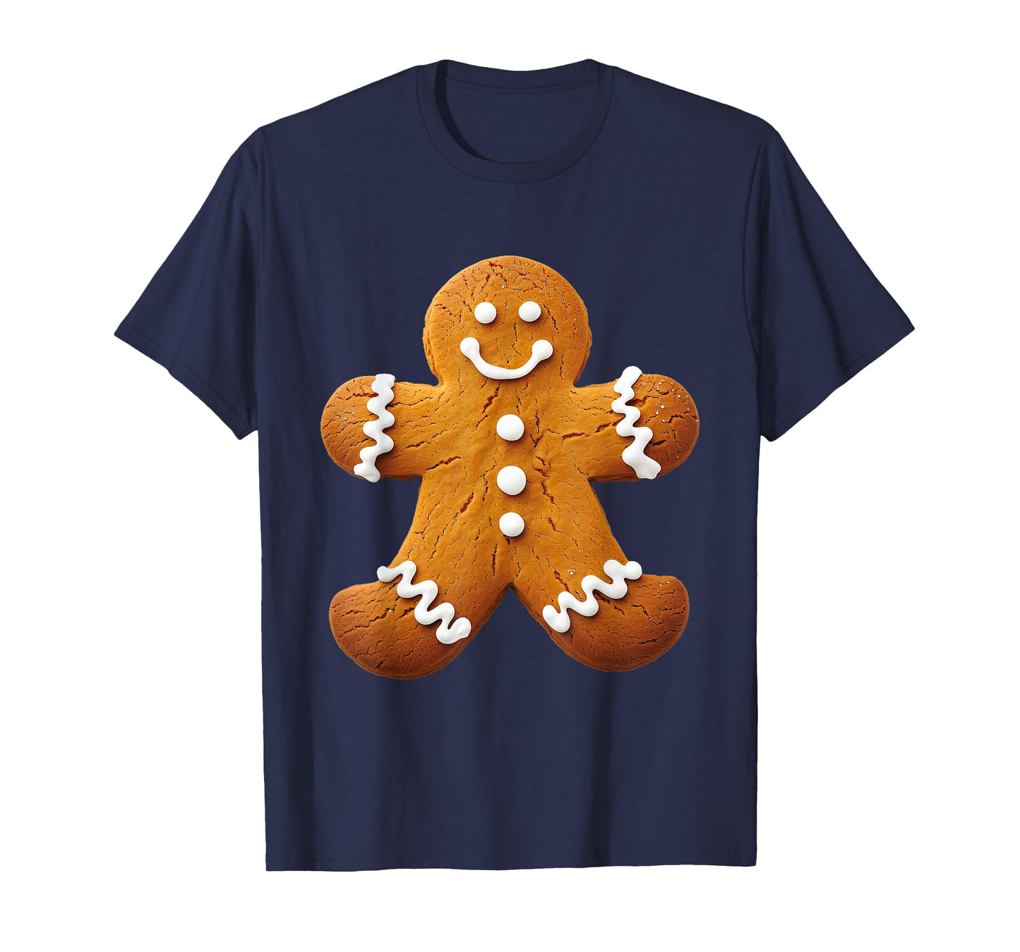 Gingerbread Man Costume Funny Halloween Christmas Graphic T-Shirt