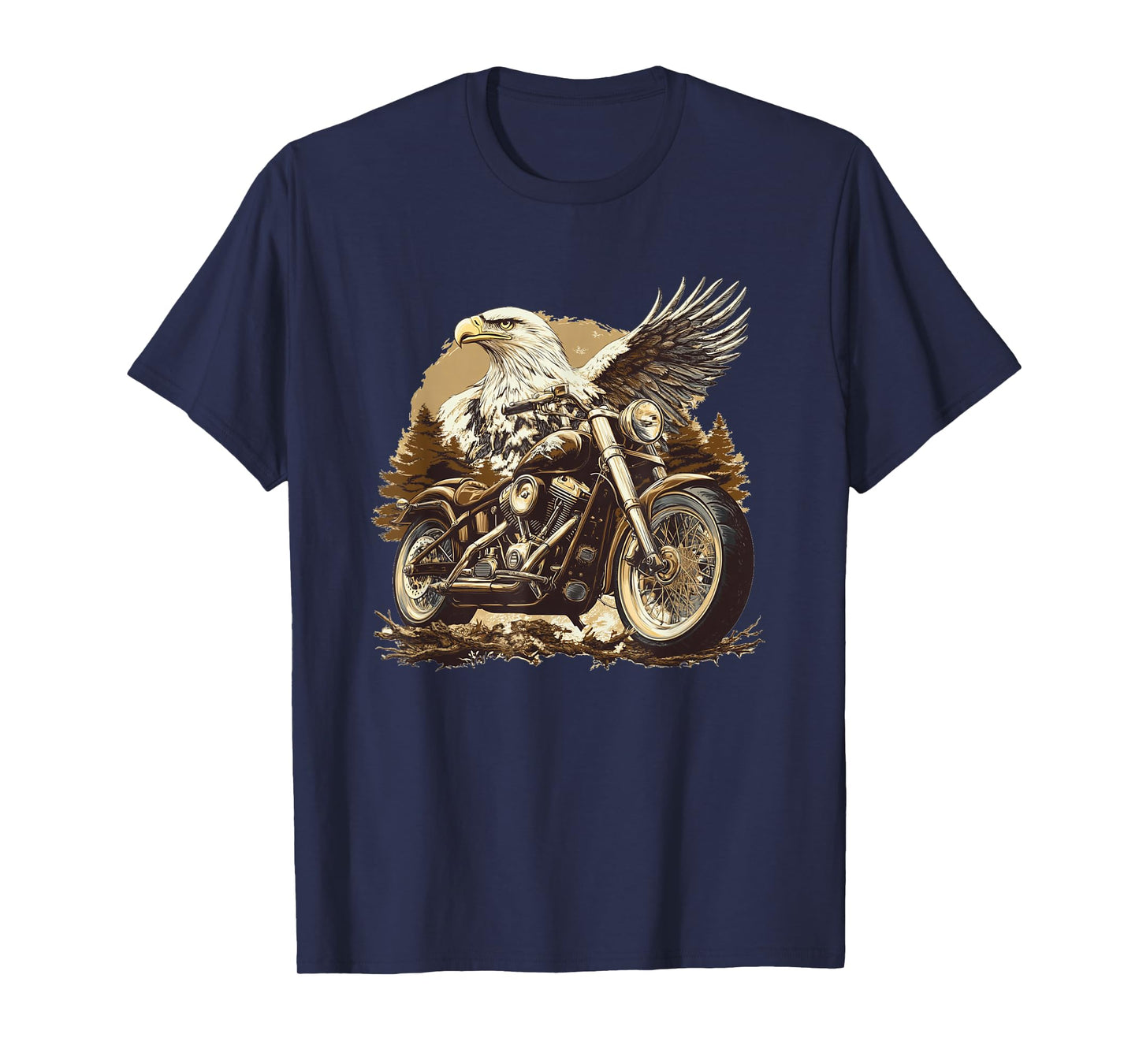 Nice Eagle Biker Costume for Motorcycle Lovers T-Shirt