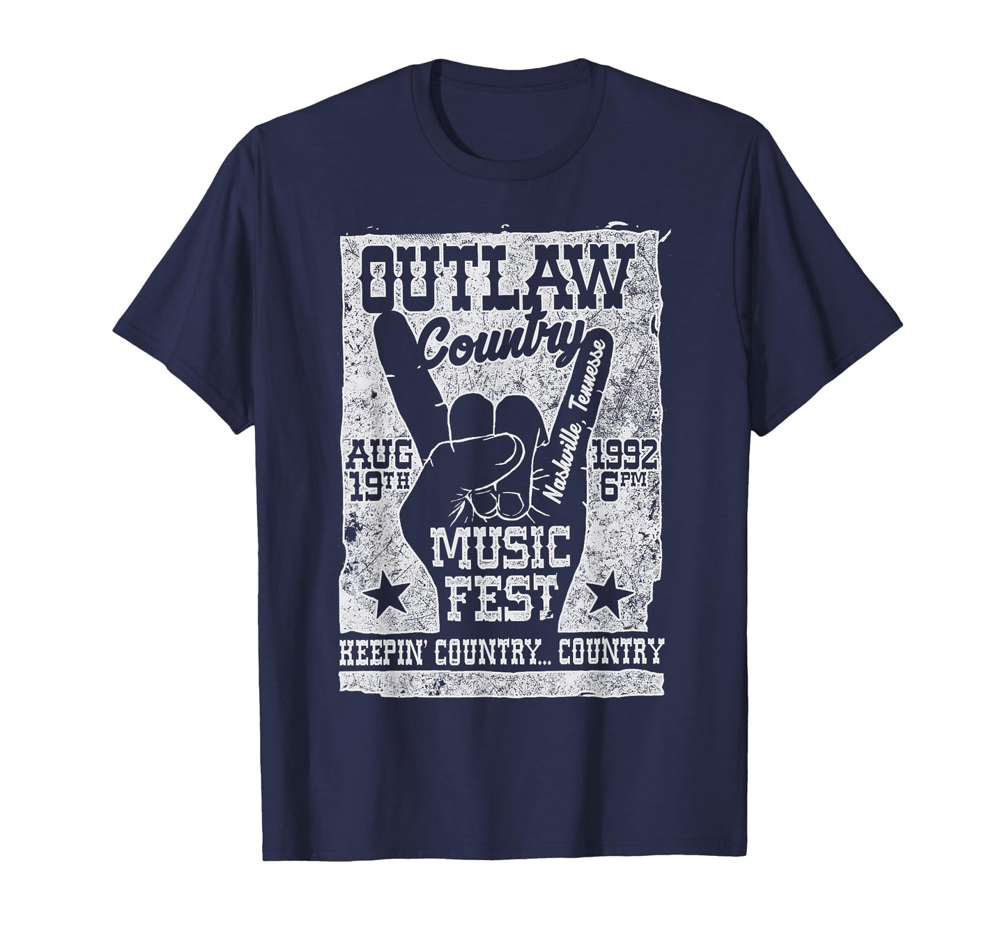 Outlaw Country Music Fest Nashville Vintage T-Shirt